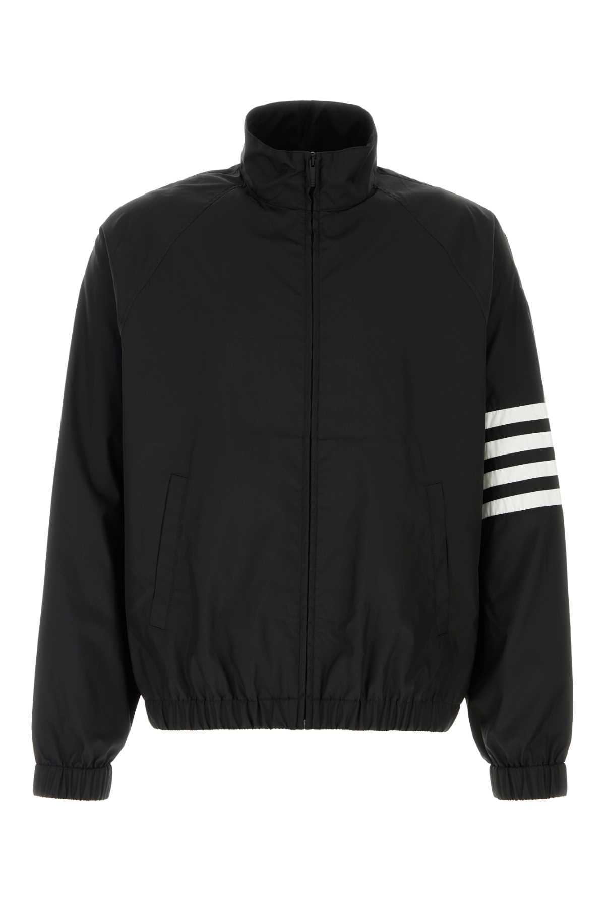 Black nylon blend jacket MJU583CF1095001 (Thom Browne / カジュアルジャケット ) | Thom Browne (トム・ブラウン)