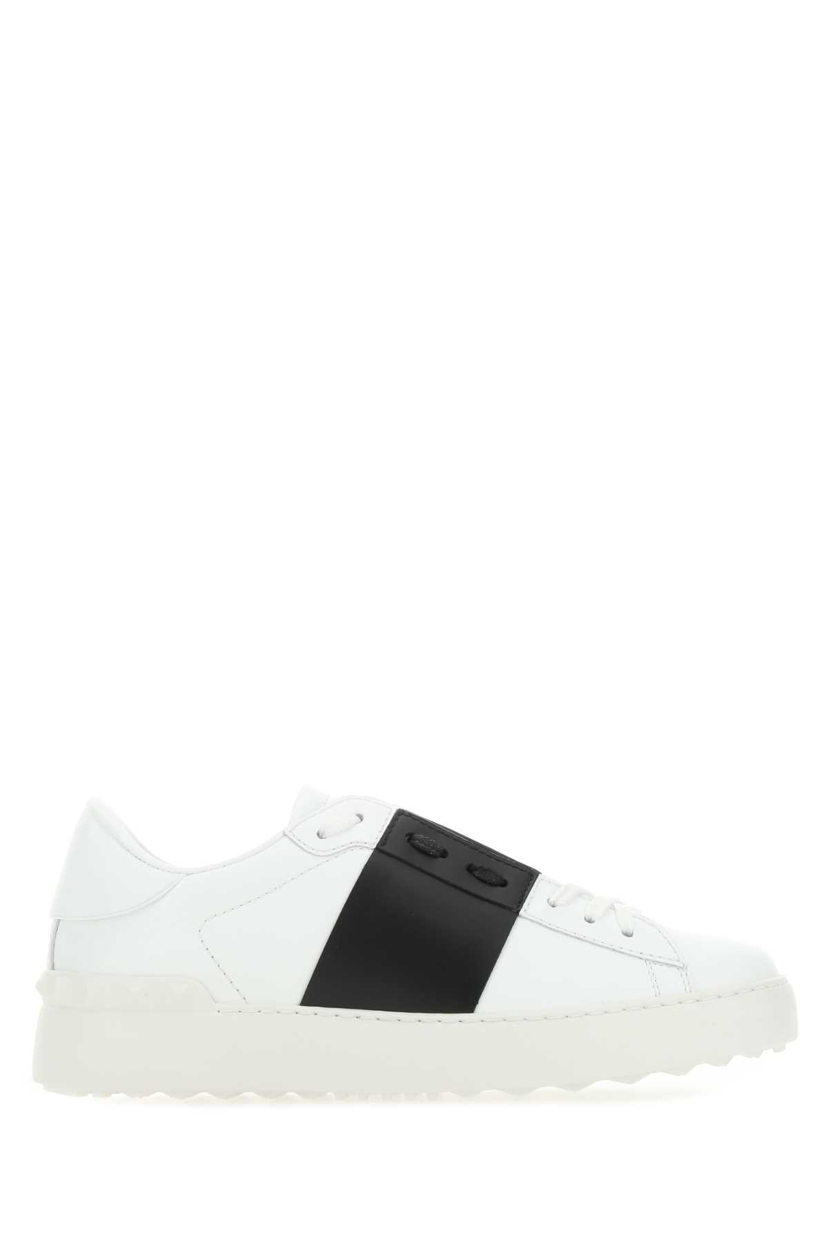 White leather Open sneakers with black band 8Y2S0830BLUA01 (Valentino Garavani / スニーカー ) | Valentino Garavani (ヴァレンティノ)
