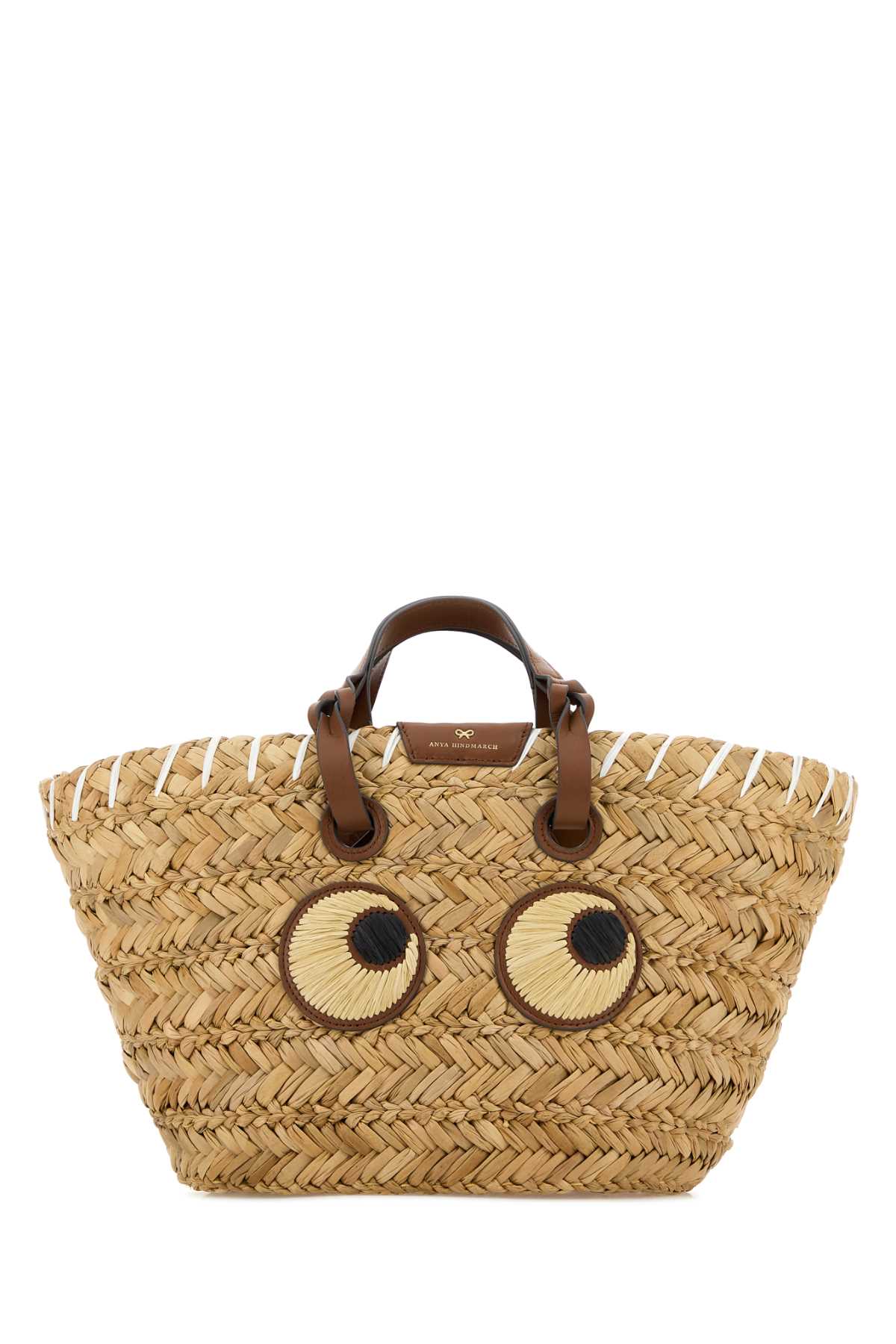 Raffia small Paper Eyes shopping bag 5050925155120NATURAL (ANYA HINDMARCH / トートバッグ ) | ANYA HINDMARCH (アニヤ・ハインドマーチ)