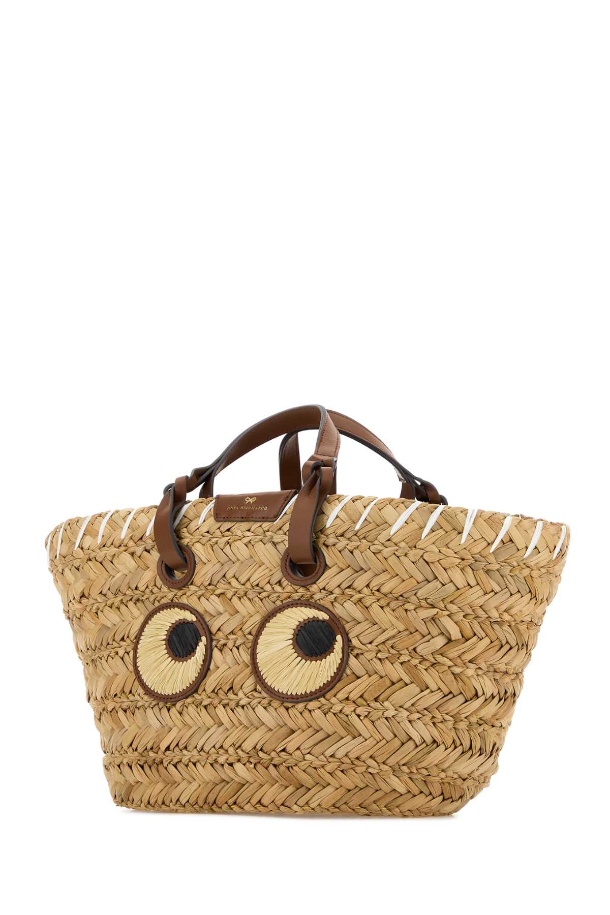 Raffia small Paper Eyes shopping bag 5050925155120NATURAL (ANYA HINDMARCH / トートバッグ ) | ANYA HINDMARCH (アニヤ・ハインドマーチ)(1)