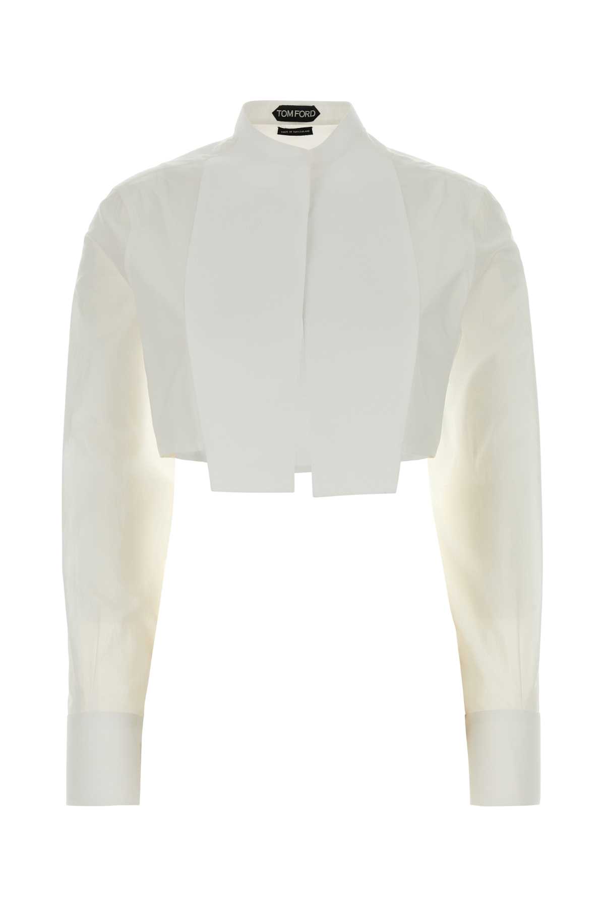 White poplin shirt CA3320FAX1572AW002 (TOM FORD / シャツ・ブラウス ) | TOM FORD (トムフォード)