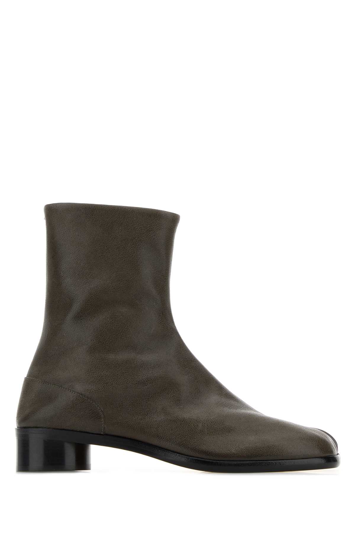 Olive green leather Tabi ankle boots S57WU0153PR058T2149 (Maison Margiela / ブーツ ) | Maison Margiela (メゾン マルジェラ)