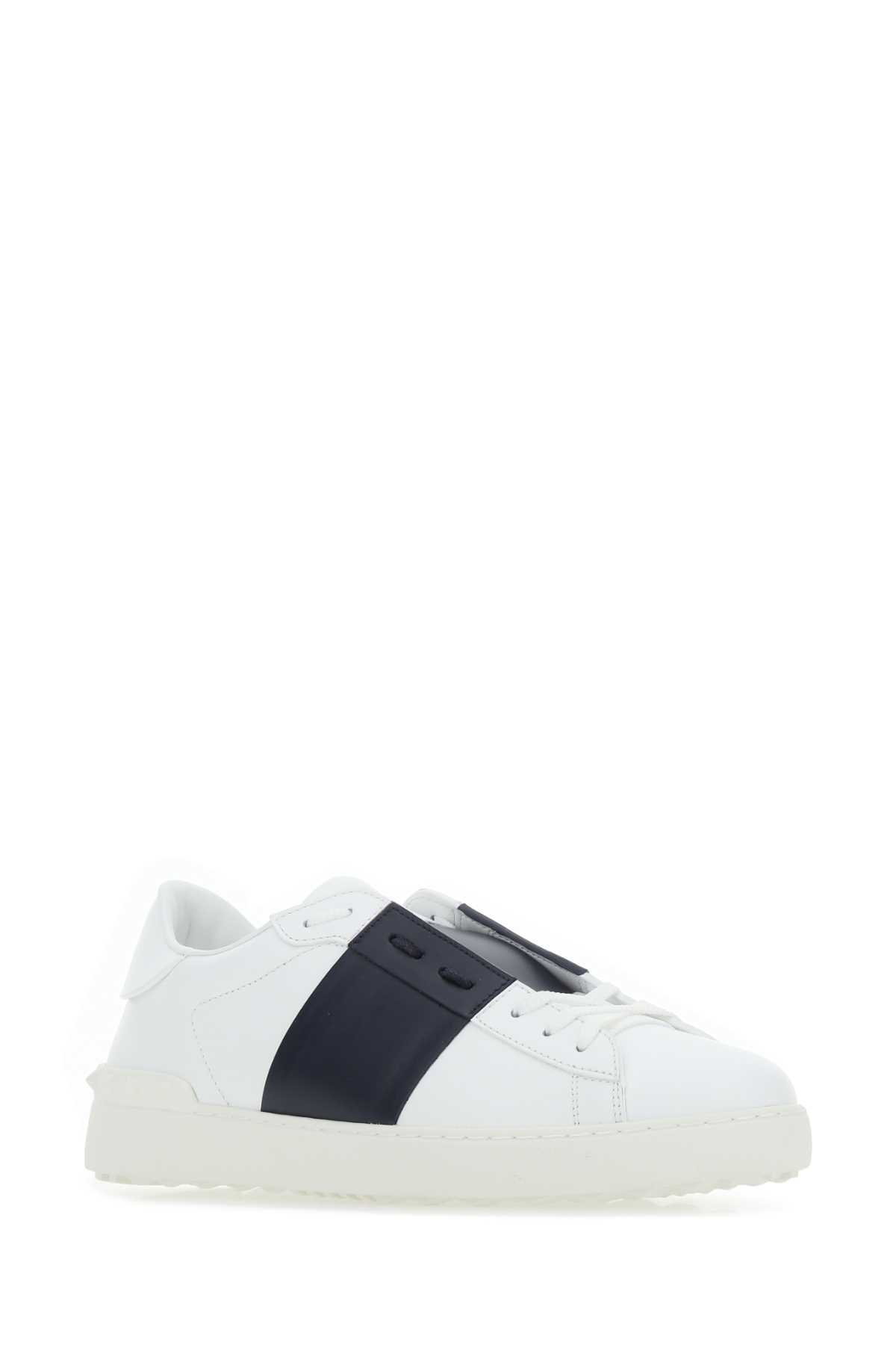 White leather Open sneakers with blue navy band 8Y2S0830BLUM15 (Valentino Garavani / スニーカー ) | Valentino Garavani (ヴァレンティノ)(1)