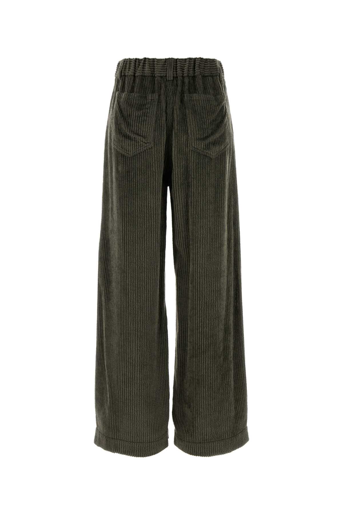 Army green corduroy wide-leg pant MG516E0799C4402 (Brunello Cucinelli / パンツ ) | Brunello Cucinelli (ブルネロ・クチネリ)(1)