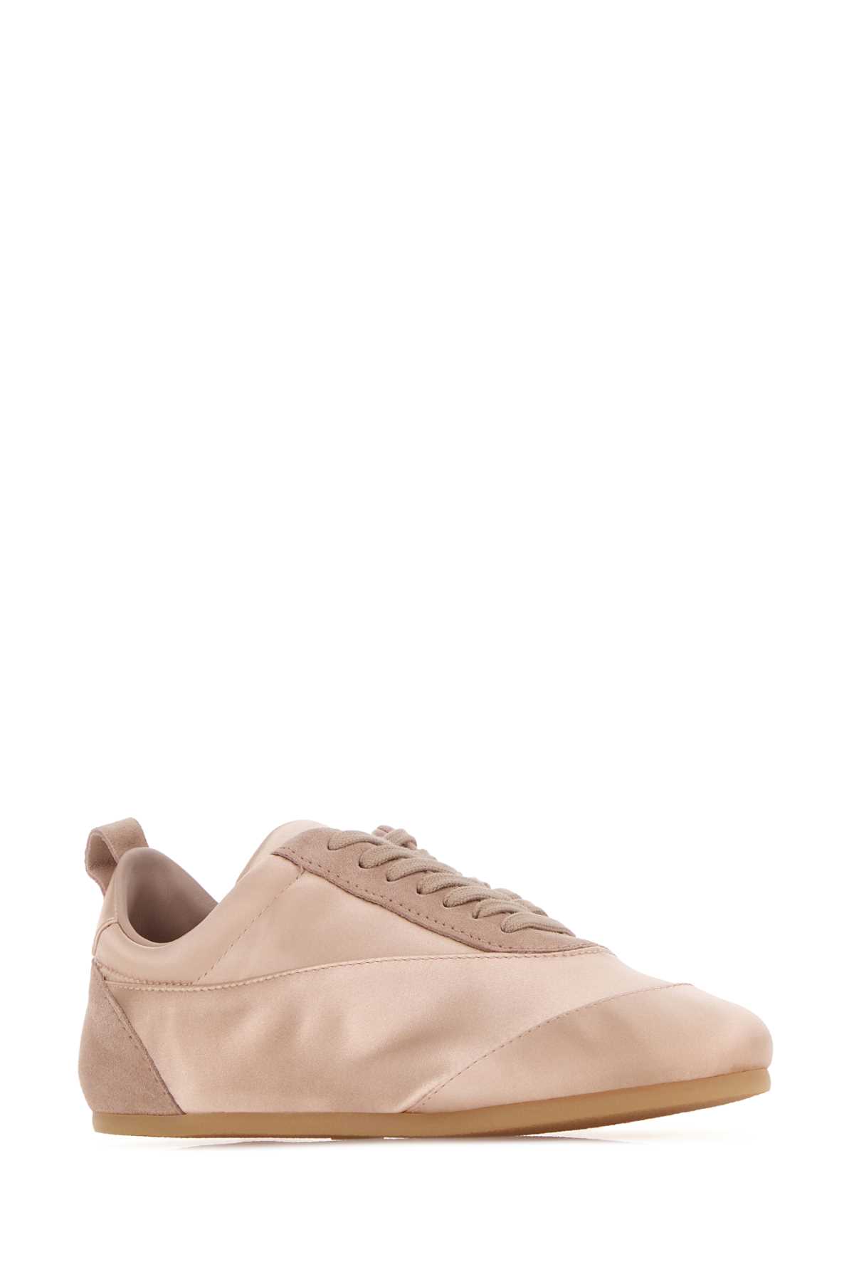 Pastel pink satin and suede sneakers J15WS0047P7597679 (Jil Sander / スニーカー ) | Jil Sander (ジルサンダー)(1)