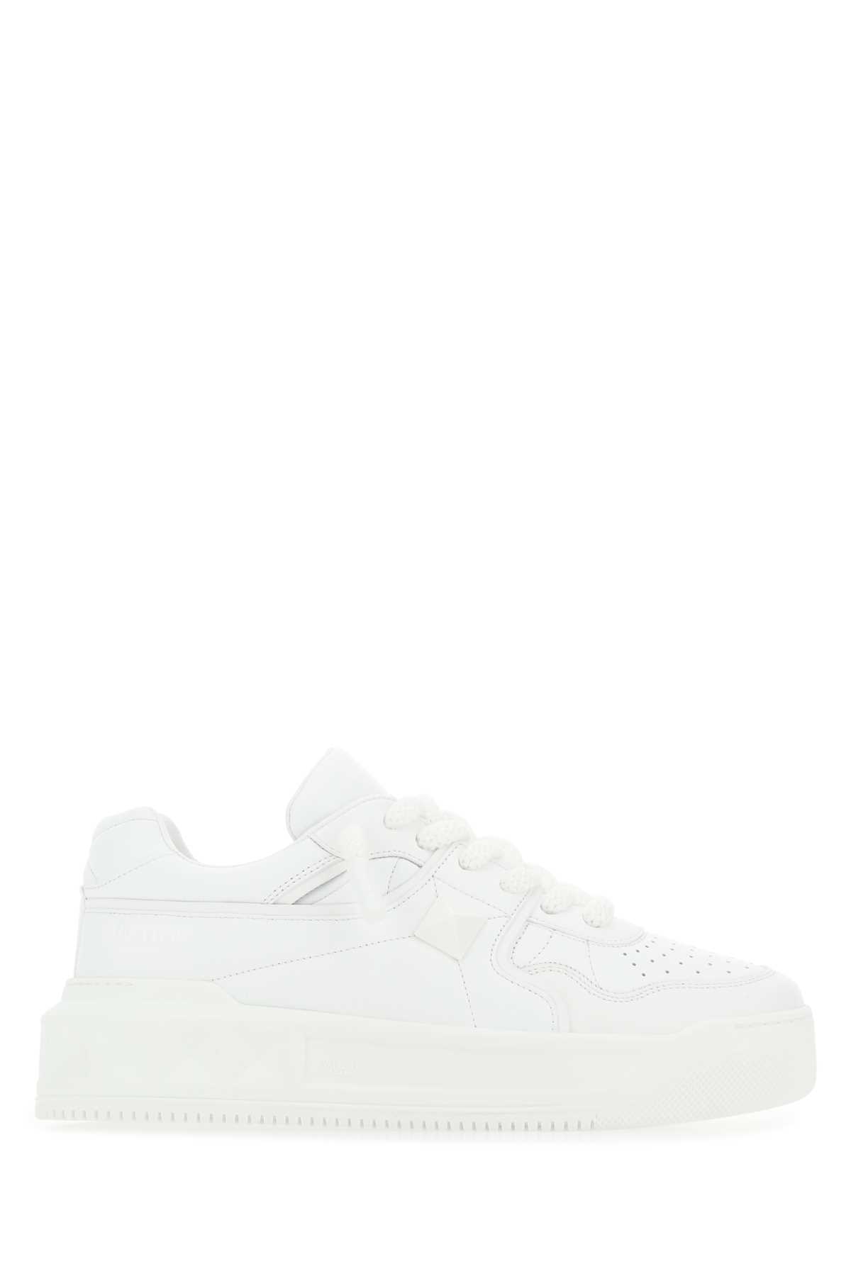 White nappa leather One Stud XL sneakers 8Y2S0G37XTM0BO (Valentino Garavani / スニーカー ) | Valentino Garavani (ヴァレンティノ)
