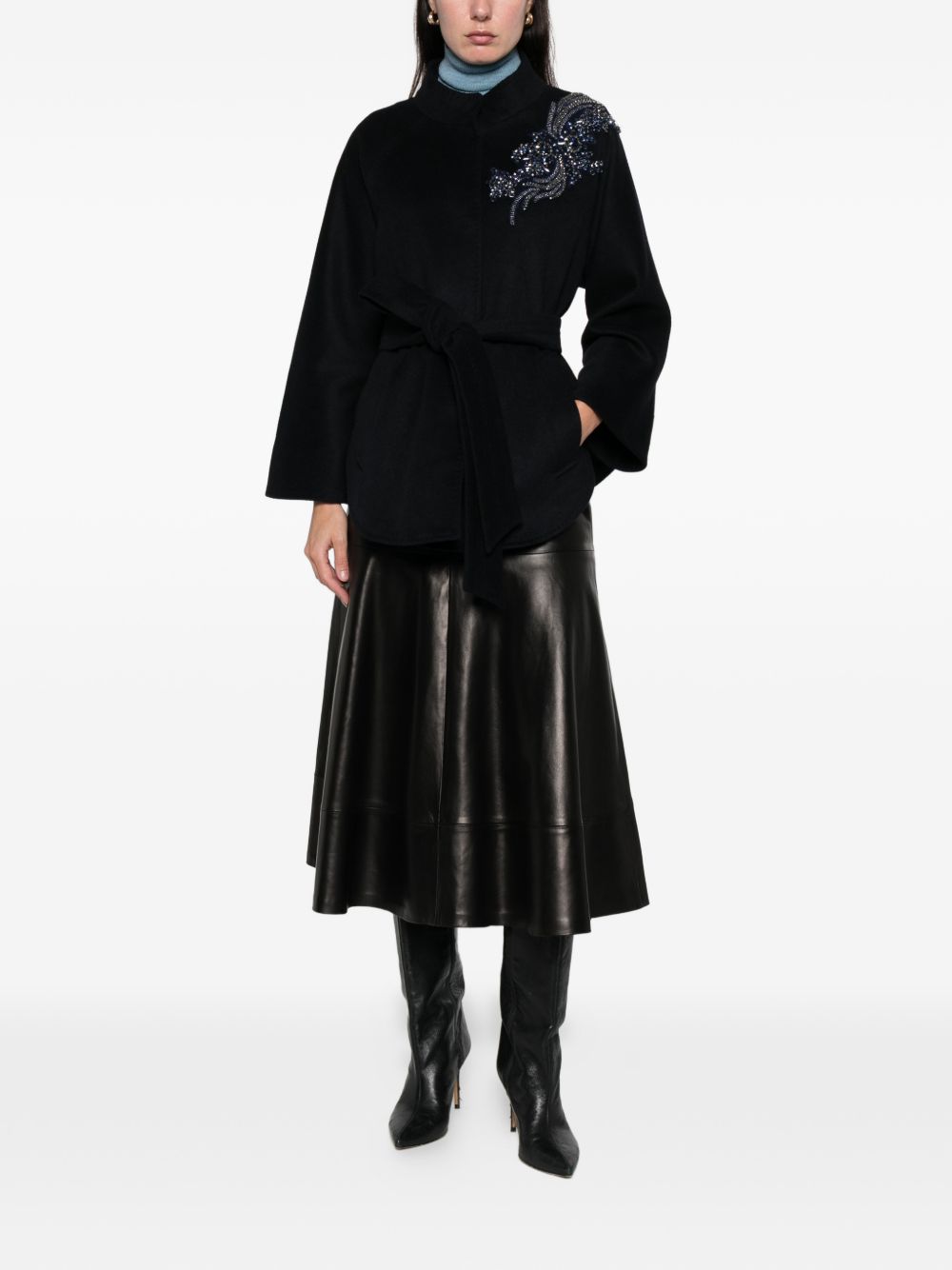 Blugirl Coats Black RF5243T221A93812 (BLUGIRL / コート ) | BLUGIRL (ブルーガール)(2)