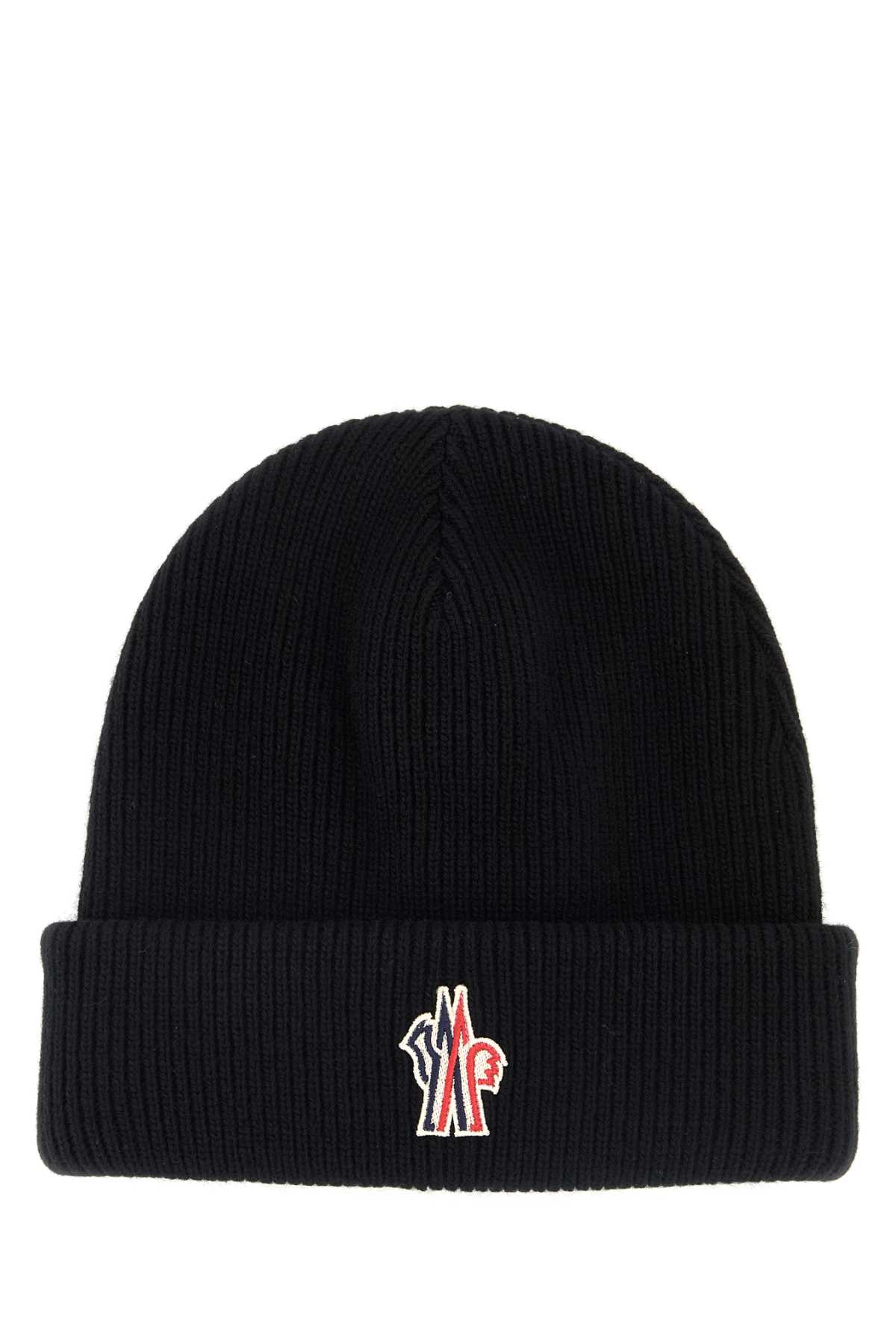 Black wool beanie hat K20983B00007M1115999 (Moncler Grenoble / 帽子 ) | Moncler Grenoble (モンクレール グルノーブル)