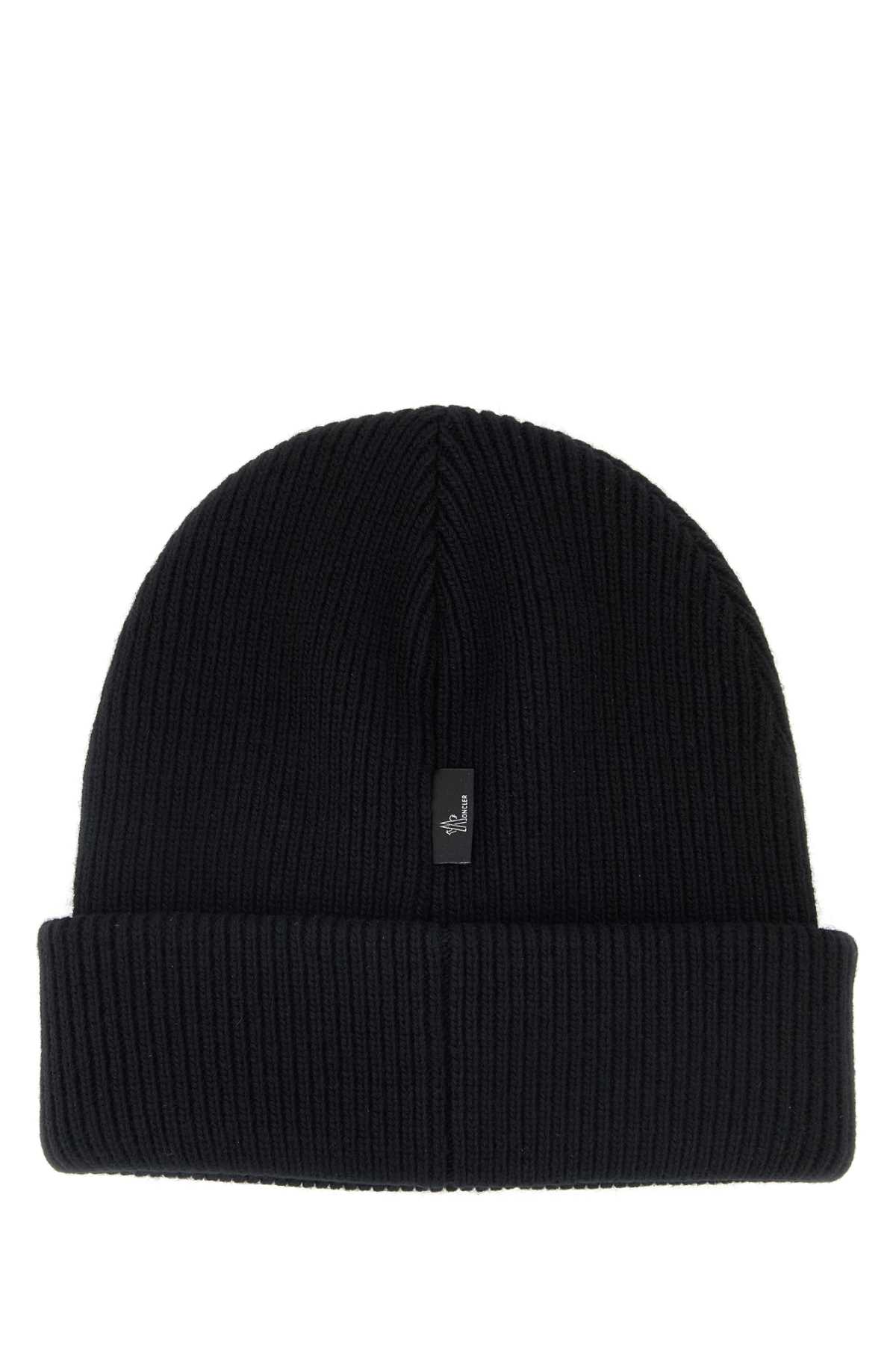Black wool beanie hat K20983B00007M1115999 (Moncler Grenoble / 帽子 ) | Moncler Grenoble (モンクレール グルノーブル)(1)