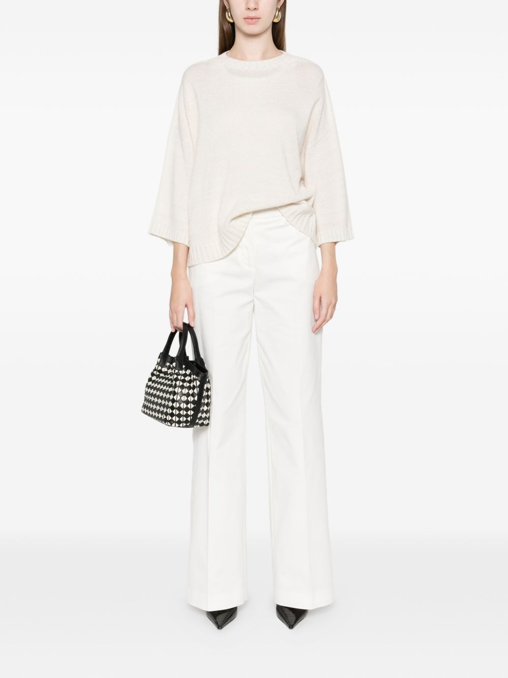 Fabiana Filippi Sweaters Beige MAD266F019L89725 (FABIANA FILIPPI / ニット・セーター・カーディガン ) | FABIANA FILIPPI (ファビアナフィリッピ)(3)