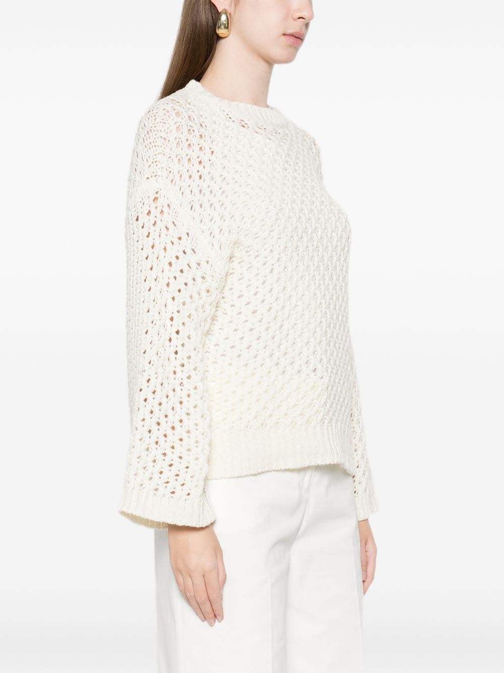 Fabiana Filippi Sweaters Beige MAD266F034L75025 (FABIANA FILIPPI / ニット・セーター・カーディガン ) | FABIANA FILIPPI (ファビアナフィリッピ)(3)