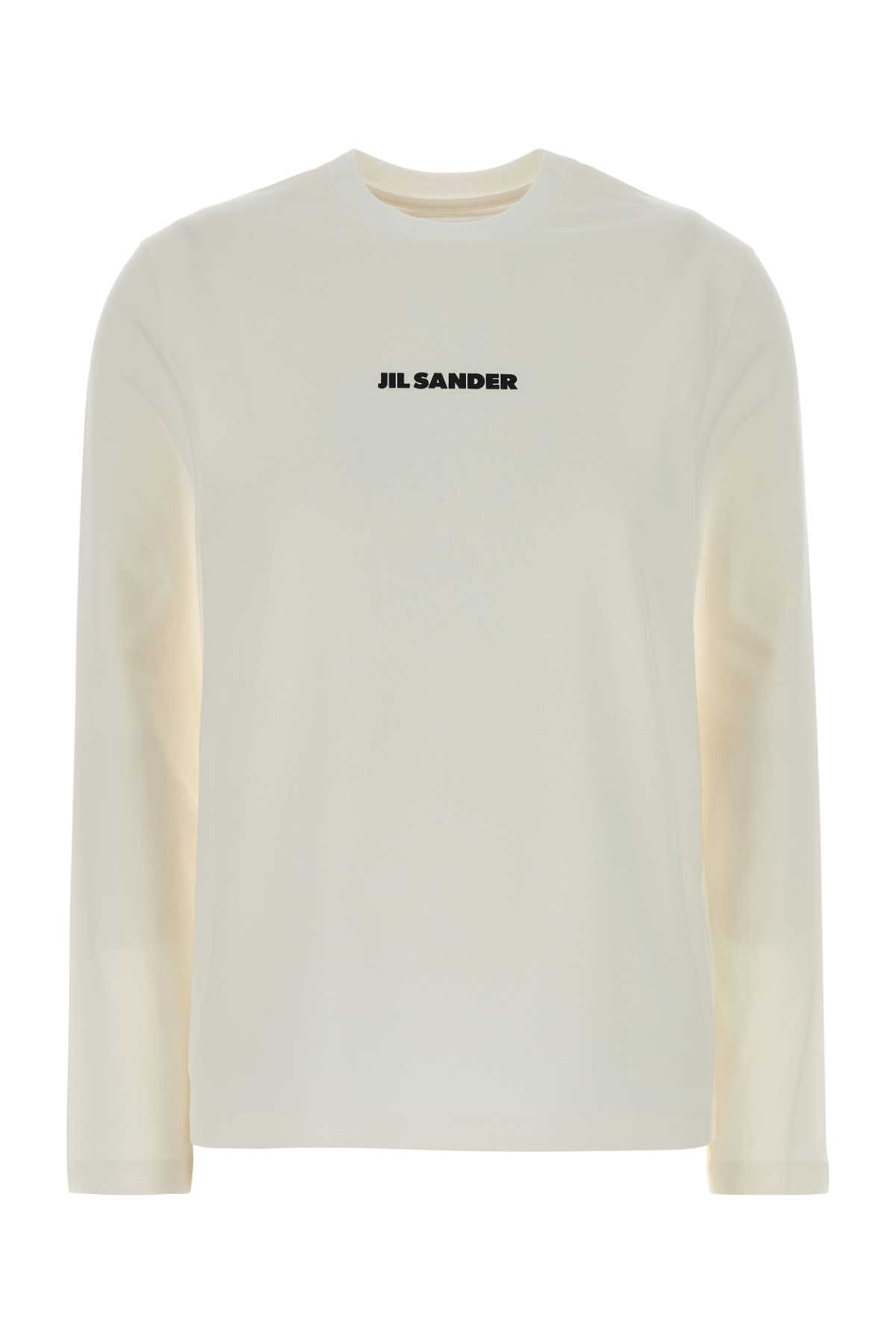 White cotton t-shirt J02GC0141J20103102 (Jil Sander / Tシャツ・カットソー ) | Jil Sander (ジルサンダー)