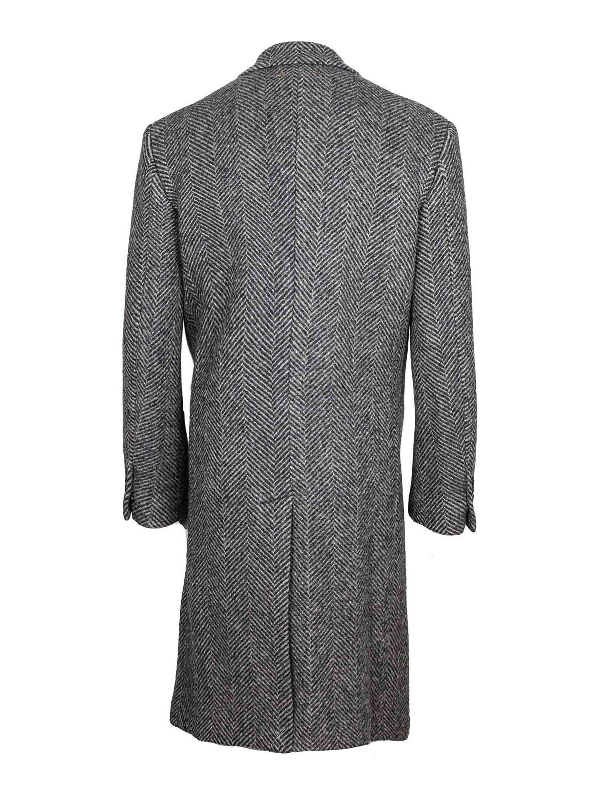 Beige and gray wool coat GMP00986P0061681173 (Golden Goose / コート ) | Golden Goose (ゴールデングース)(1)