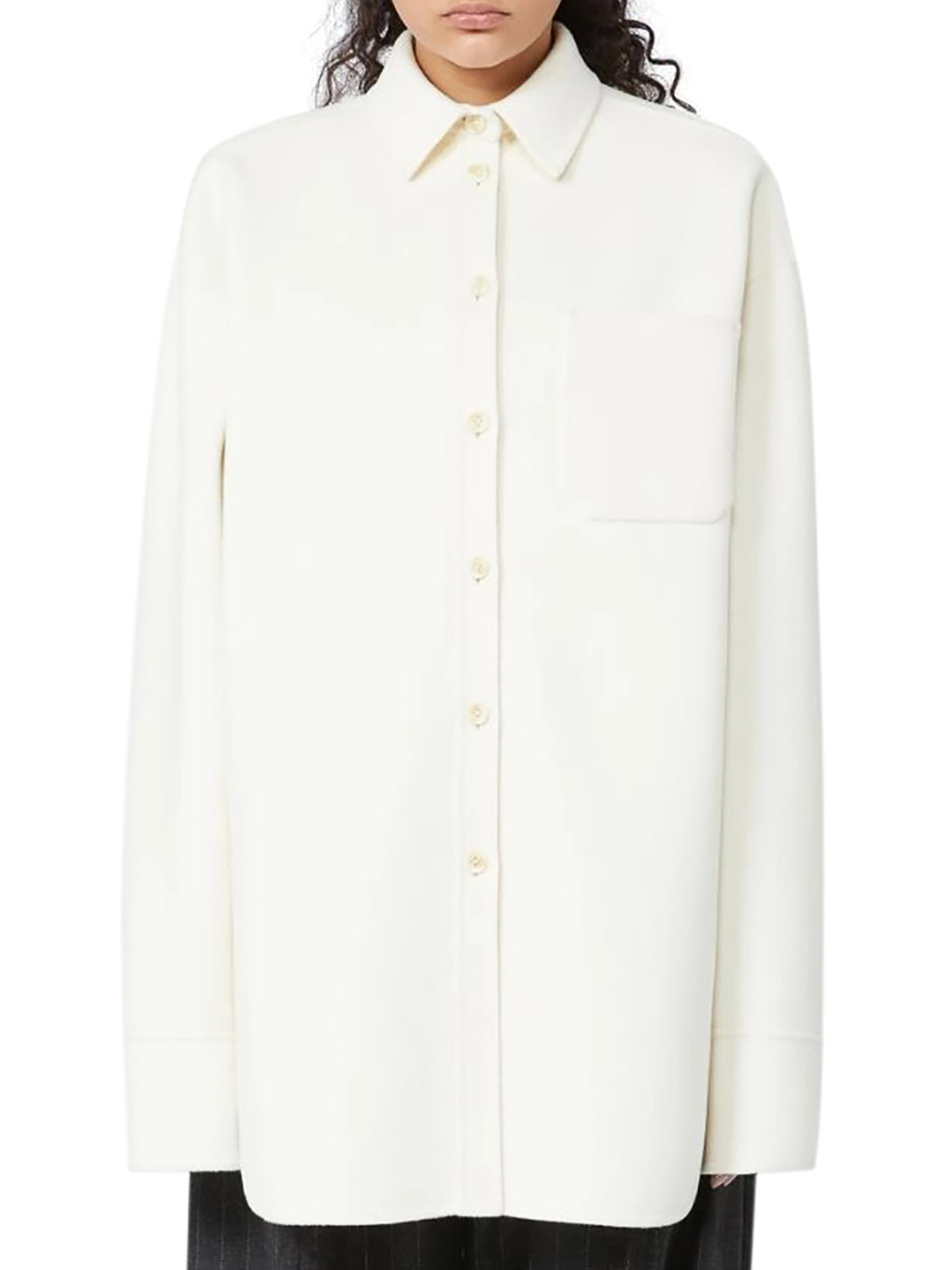 Oversized Riber Wool Shirt 2522196013600010 (Sportmax / シャツ・ブラウス ) | Sportmax (スポーツマックス)(1)