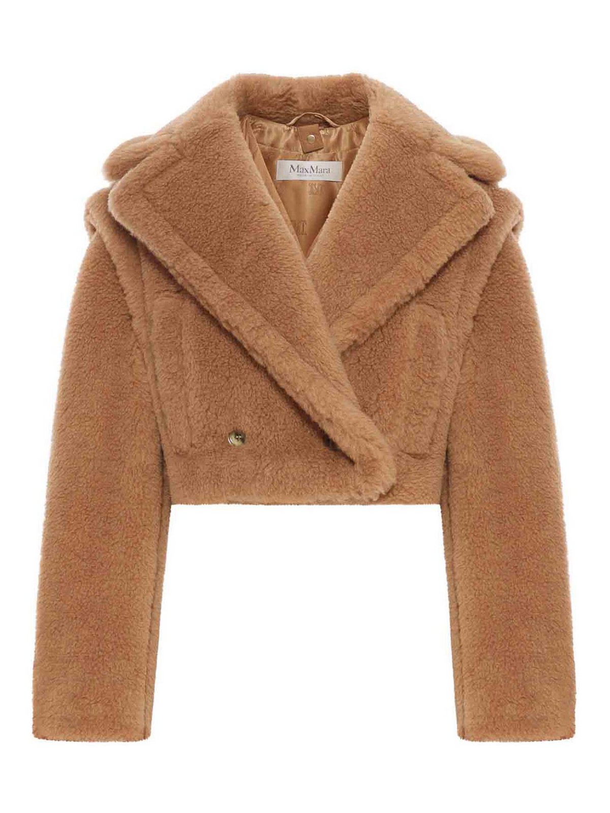 Santos 2-In-1 Crop Vest In Teddy Fabric 2521036012600000 (Max Mara / レザー&ファージャケット・コート ) | Max Mara (マックスマーラ)