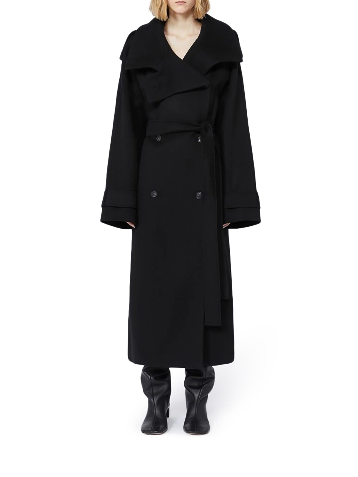 Yole Trench Coat In Pure Wool Double 2522016023600010 (Sportmax / コート ) | Sportmax (スポーツマックス)(2)