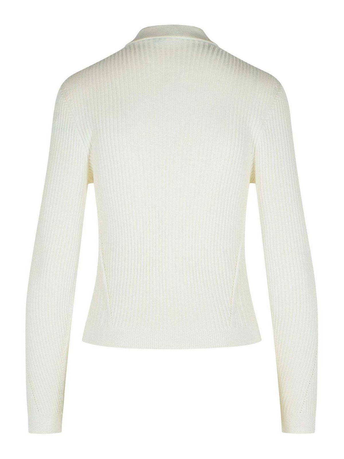 White Viscose Blend Sweater FF0KL191KJ150FA (Balmain / ニット・セーター・カーディガン ) | Balmain (バルマン)(1)