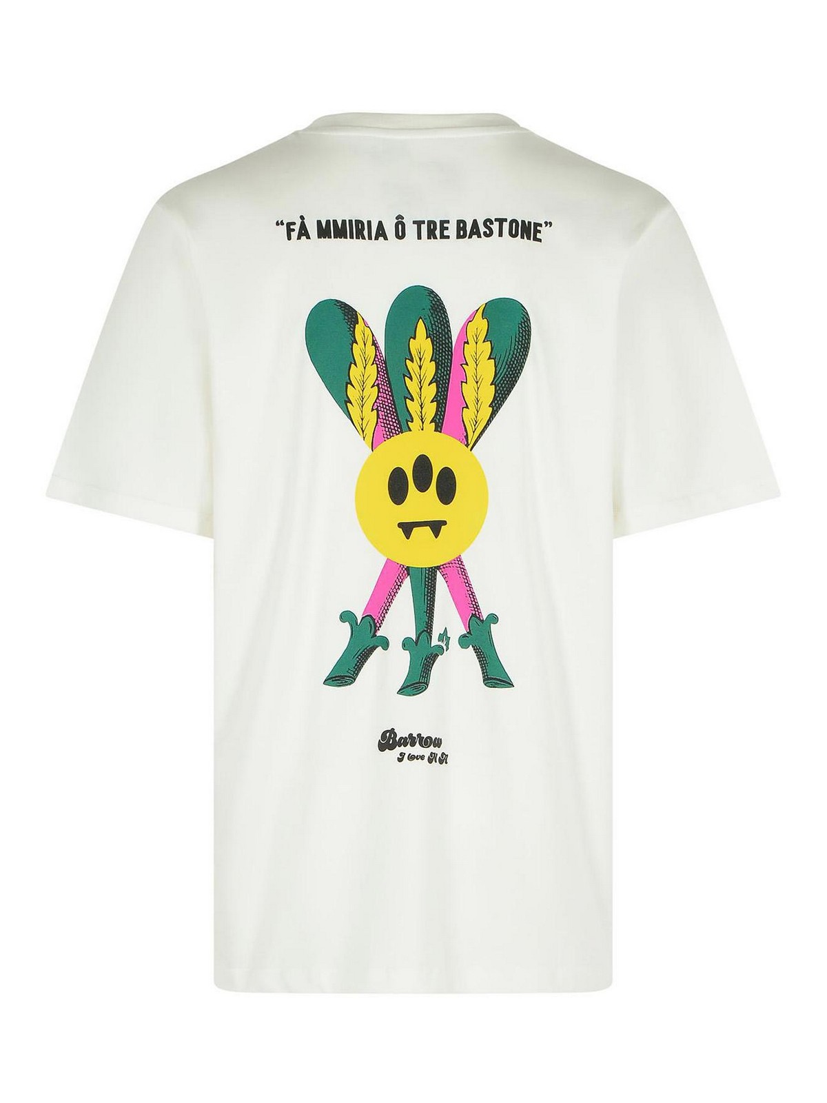 White Cotton T-Shirt F5BWUATH078002 (BARROW / Tシャツ・カットソー ) | BARROW (バロウ)(1)