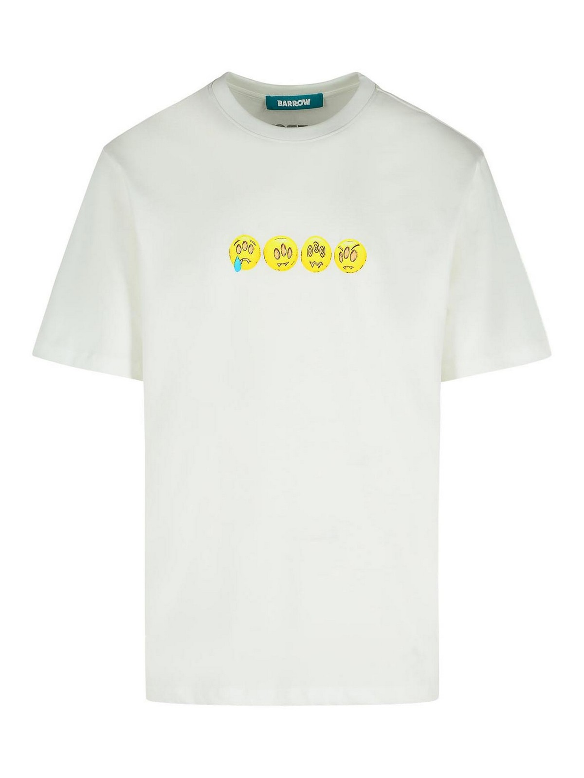 White Cotton T-Shirt F5BWUATH085002 (BARROW / Tシャツ・カットソー ) | BARROW (バロウ)
