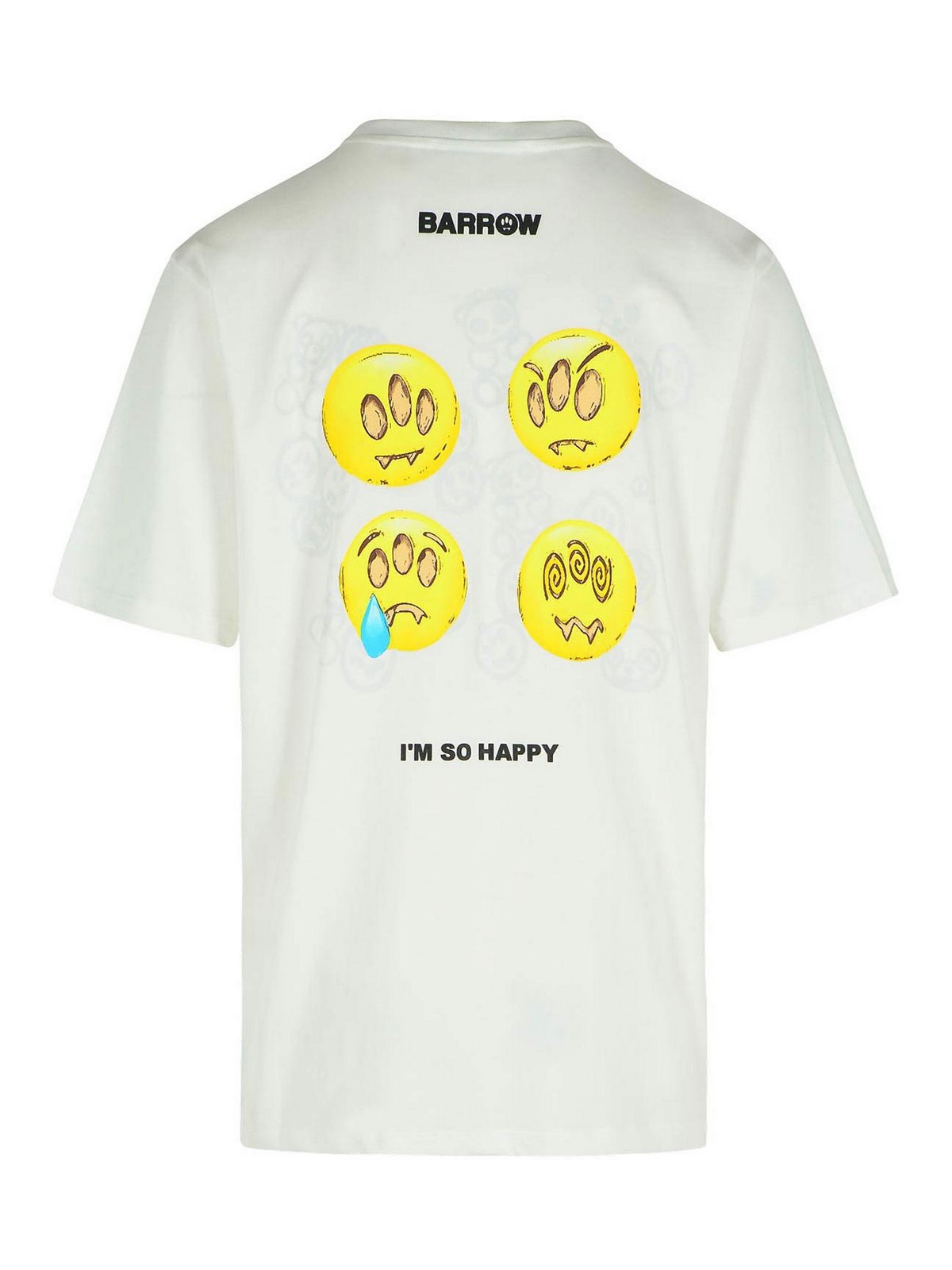 White Cotton T-Shirt F5BWUATH085002 (BARROW / Tシャツ・カットソー ) | BARROW (バロウ)(1)