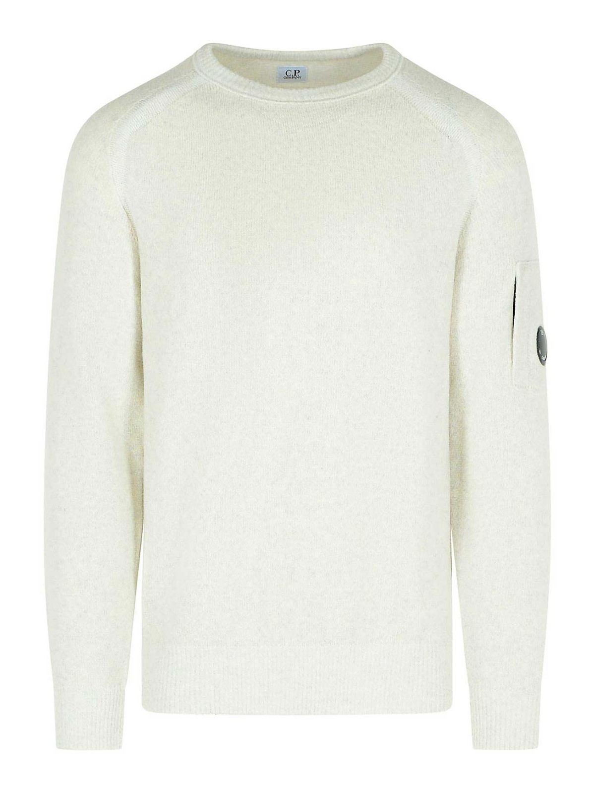 White Wool Blend Sweater 19CMKN252A006170AM12 (C.P. Company / ニット・セーター・カーディガン ) | C.P. Company (シーピーカンパニー)