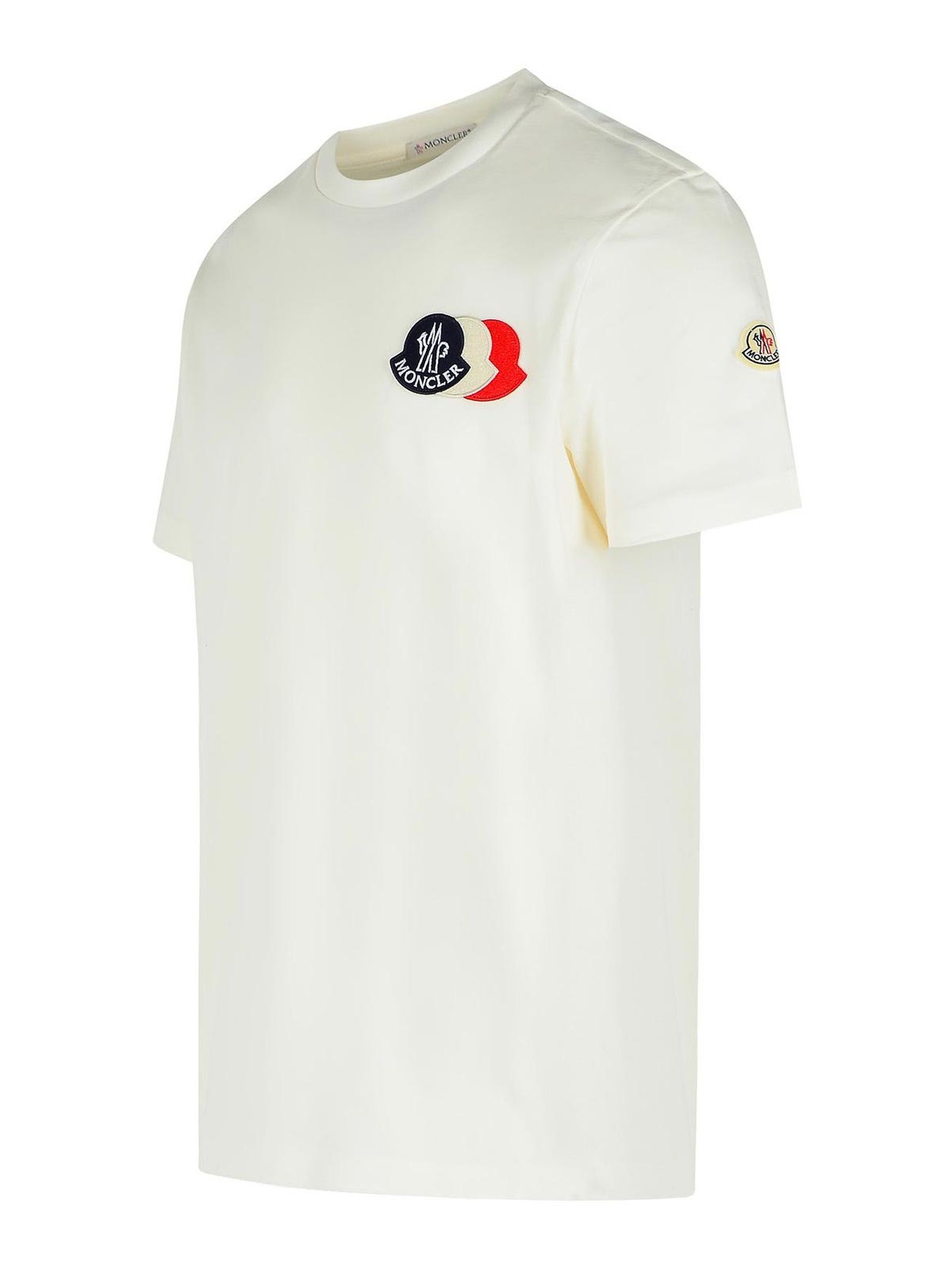 White Cotton T-Shirt 0918C0005689AUG034 (Moncler / Tシャツ・カットソー ) | Moncler (モンクレール)(2)