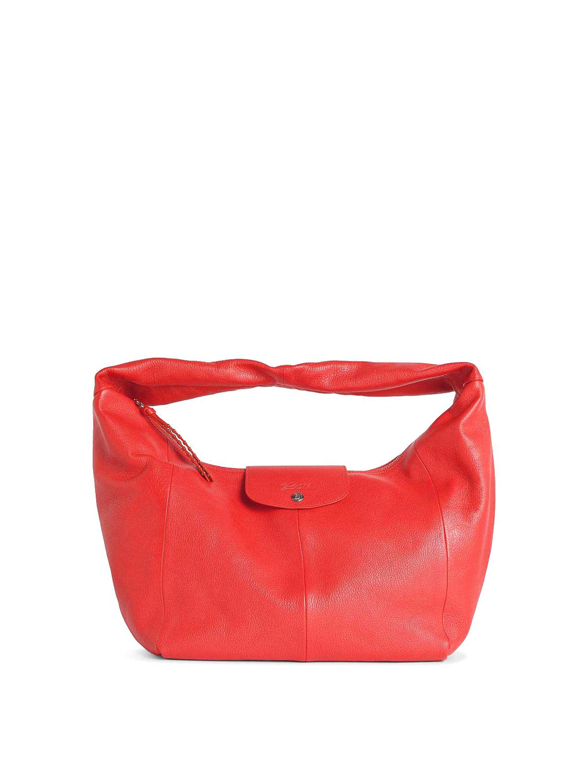 Hobo L Le Pliage Xtra Red Leather Bag 10333HIG545 (LONGCHAMP / ハンドバッグ・ショルダーバッグ ) | LONGCHAMP (ロンシャン)