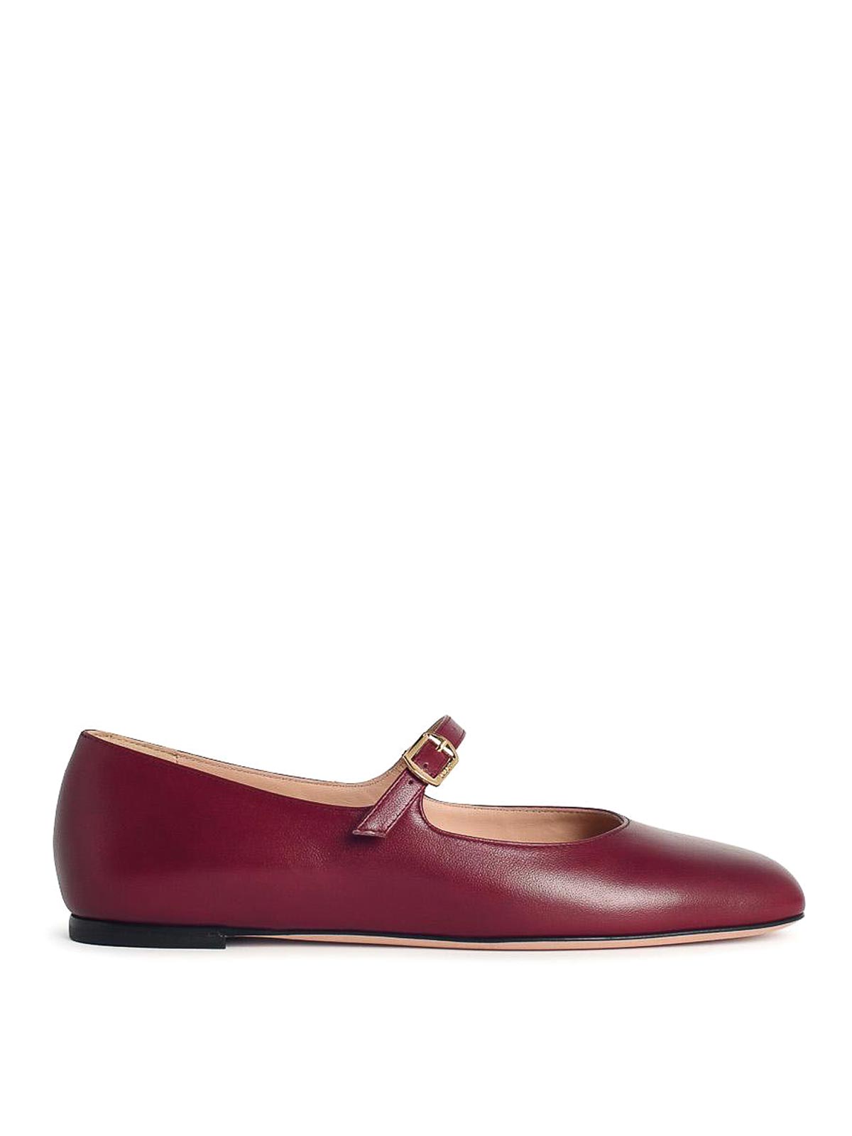 Belkys Burgundy Leather Ballet Flats WA051FVT901U3A5 (BALLY / フラットシューズ ) | BALLY (バリー)