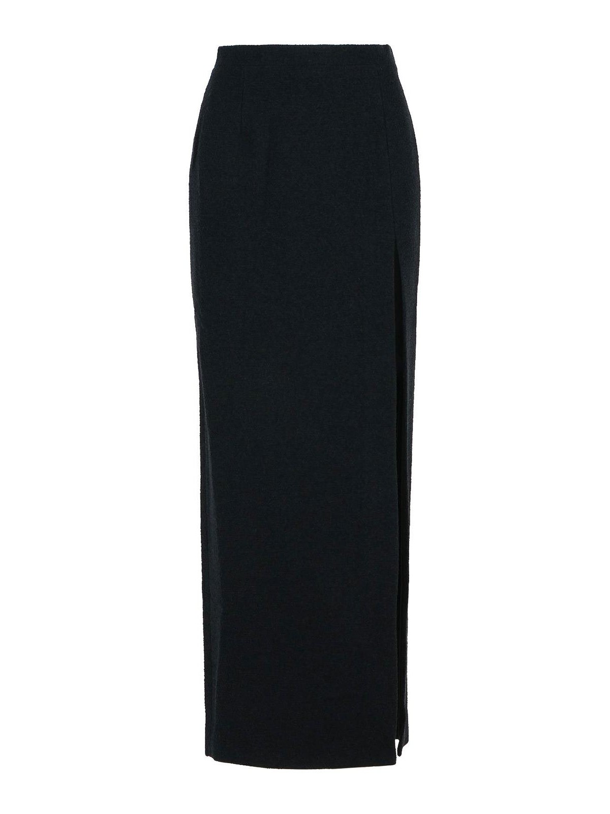Long Skirt In Black Virgin Wool Blend FABX4136F35930900 (ALESSANDRA RICH / スカート ) | ALESSANDRA RICH (アレッサンドラ リッチ)