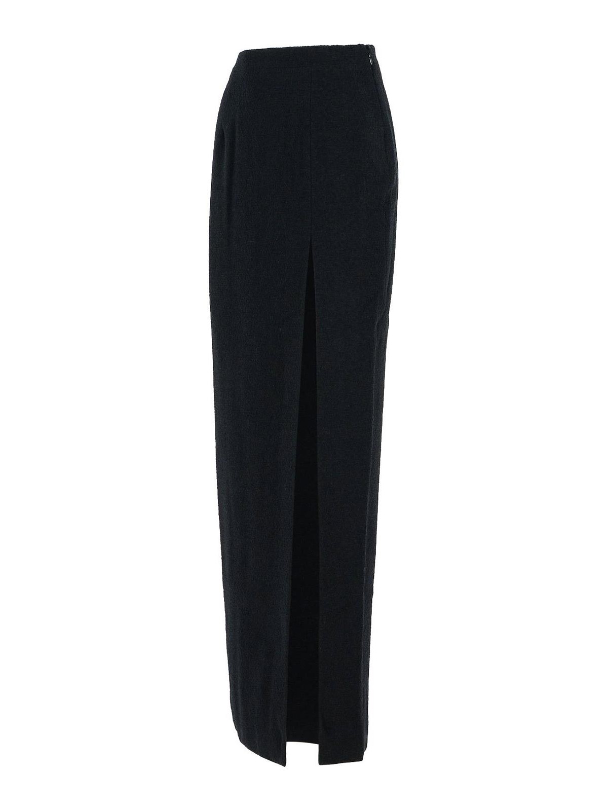 Long Skirt In Black Virgin Wool Blend FABX4136F35930900 (ALESSANDRA RICH / スカート ) | ALESSANDRA RICH (アレッサンドラ リッチ)(2)