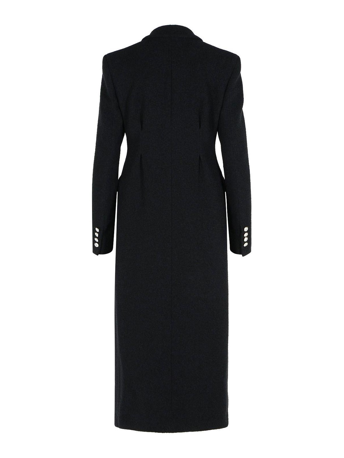 Black Virgin Wool Blend Coat FABX4158F35930900 (ALESSANDRA RICH / コート ) | ALESSANDRA RICH (アレッサンドラ リッチ)(1)