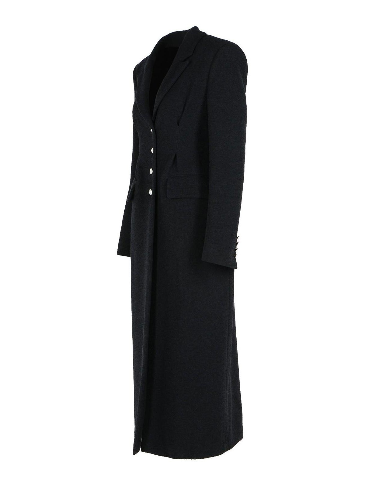 Black Virgin Wool Blend Coat FABX4158F35930900 (ALESSANDRA RICH / コート ) | ALESSANDRA RICH (アレッサンドラ リッチ)(2)
