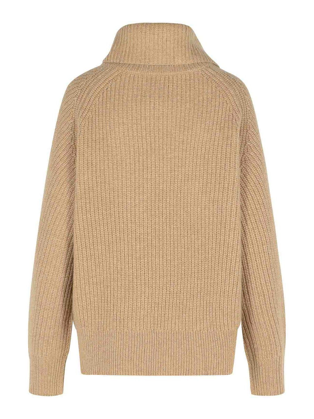 Cecil Beige Cashmere Sweater CECILBEIGEMELANGE (LOULOU STUDIO / ニット・セーター・カーディガン ) | LOULOU STUDIO (ルルスタジオ)(1)
