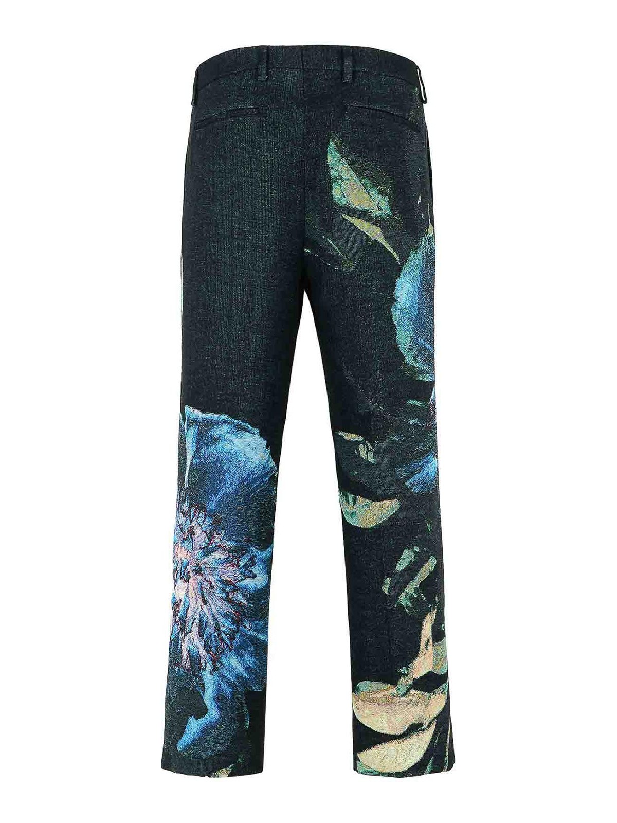 Panvel Black Cotton Blend Pants 209972137900 (Dries Van Noten / パンツ ) | Dries Van Noten (ドリスヴァンノッテン)(1)