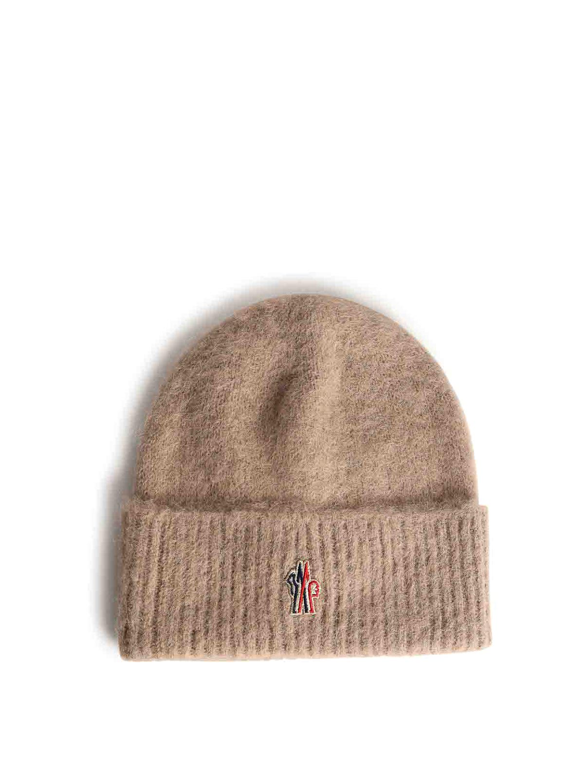 Beige Alpaca And Wool Tricot Beanie 0983B00014M1126233 (Moncler / 帽子 ) | Moncler (モンクレール)