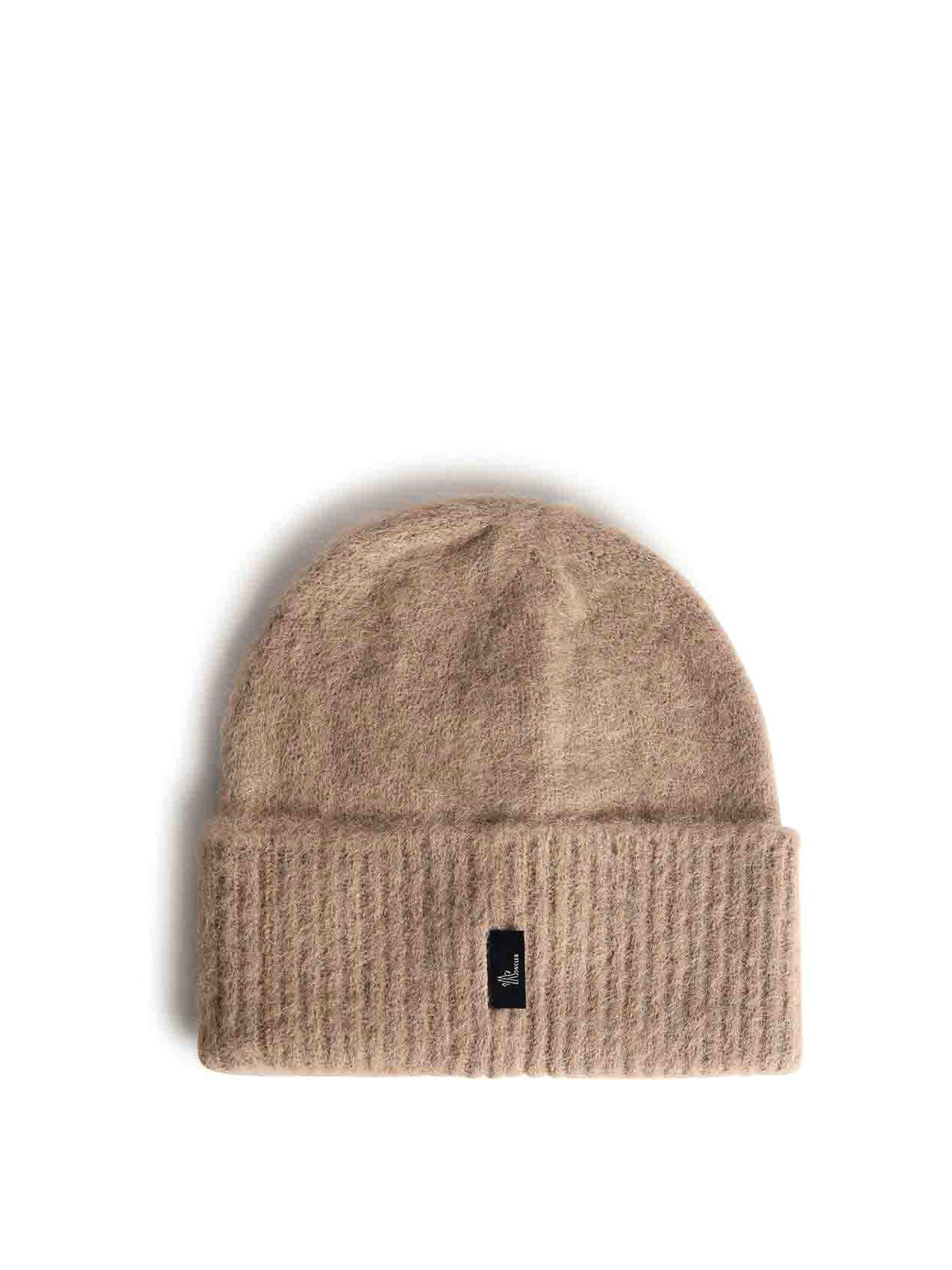 Beige Alpaca And Wool Tricot Beanie 0983B00014M1126233 (Moncler / 帽子 ) | Moncler (モンクレール)(1)