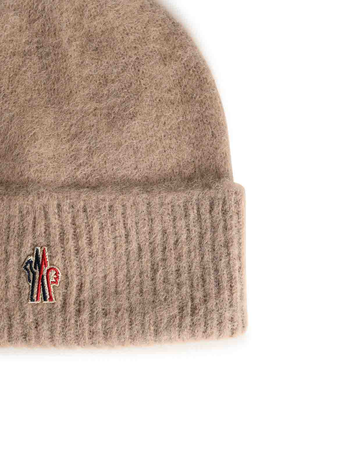 Beige Alpaca And Wool Tricot Beanie 0983B00014M1126233 (Moncler / 帽子 ) | Moncler (モンクレール)(2)