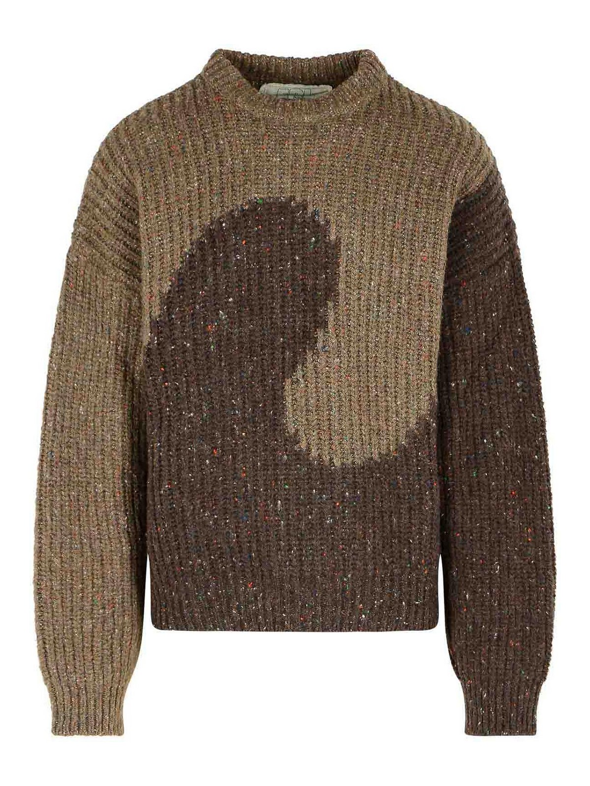 Brown Wool Blend Sweater ERL11N004BROWN (ERL / ニット・セーター・カーディガン ) | ERL (イーアールエル)