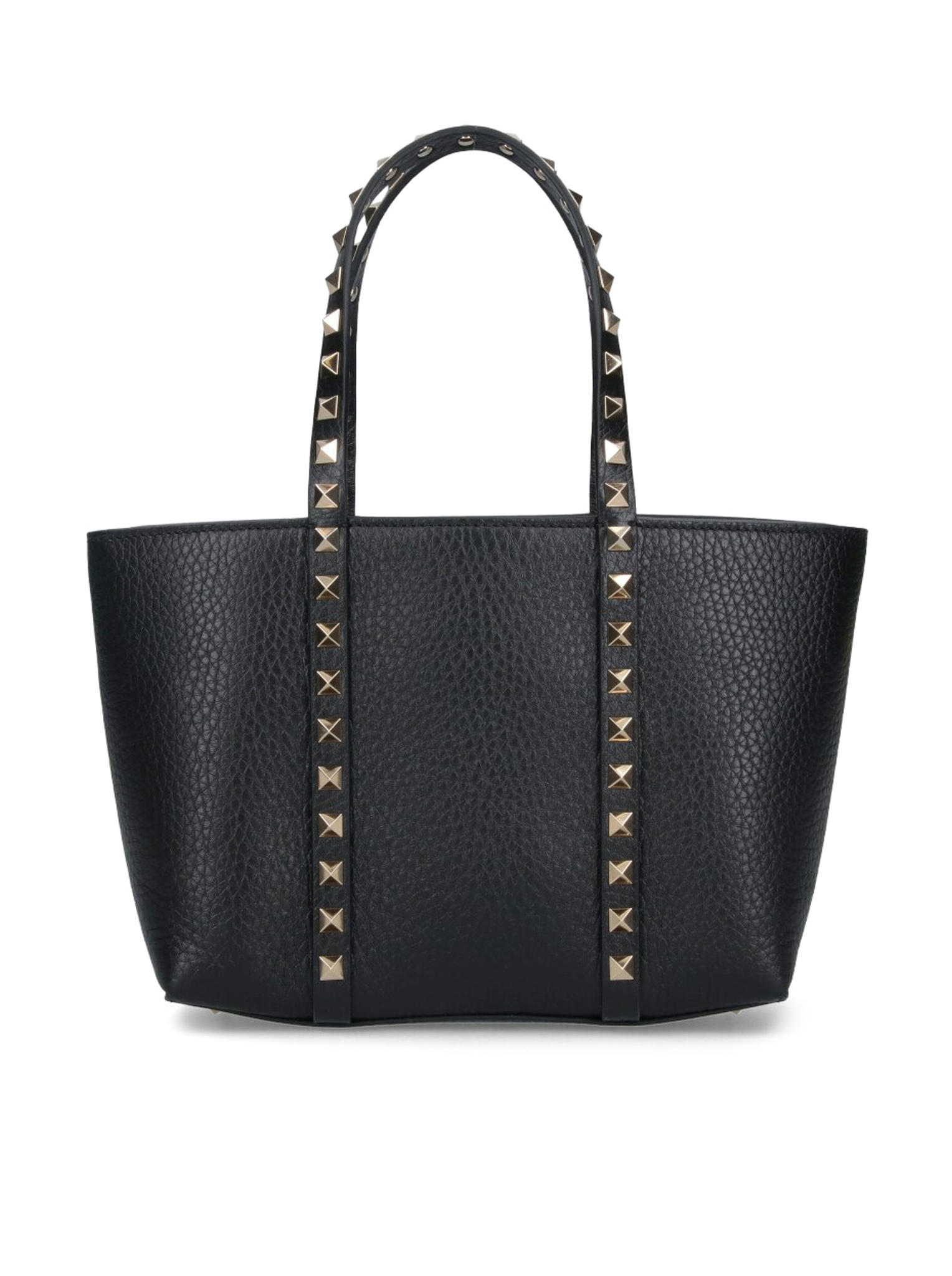 ROCKSTUD MINI TOTE IN HAMMERED LEATHER 8W2B0R05VSF0NO (Valentino Garavani / トートバッグ ) | Valentino Garavani (ヴァレンティノ)(2)