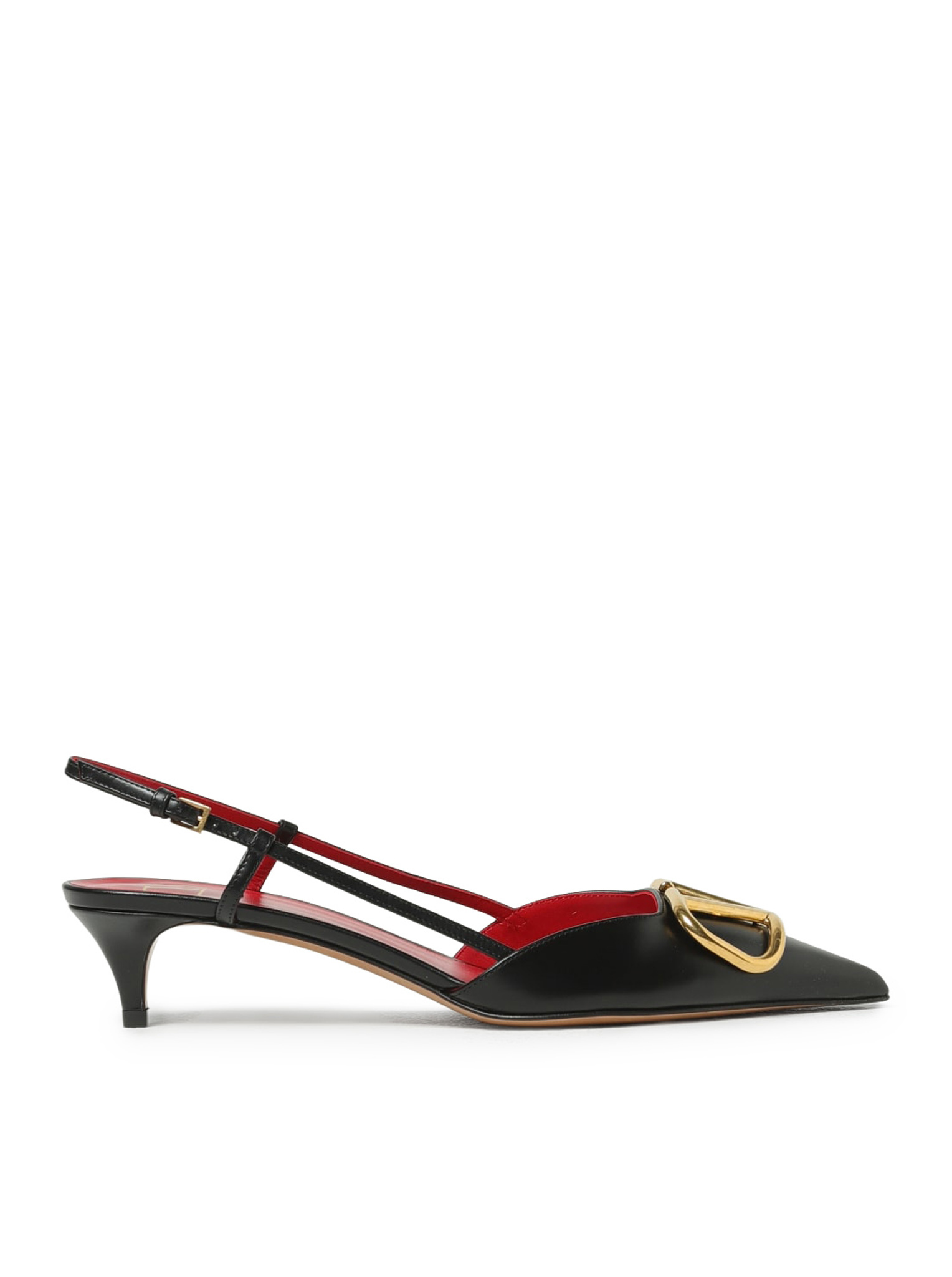 SLINGBACK WITH LEATHER LOGO 8W2S0Q70DSH0NO (Valentino Garavani / サンダル ) | Valentino Garavani (ヴァレンティノ)