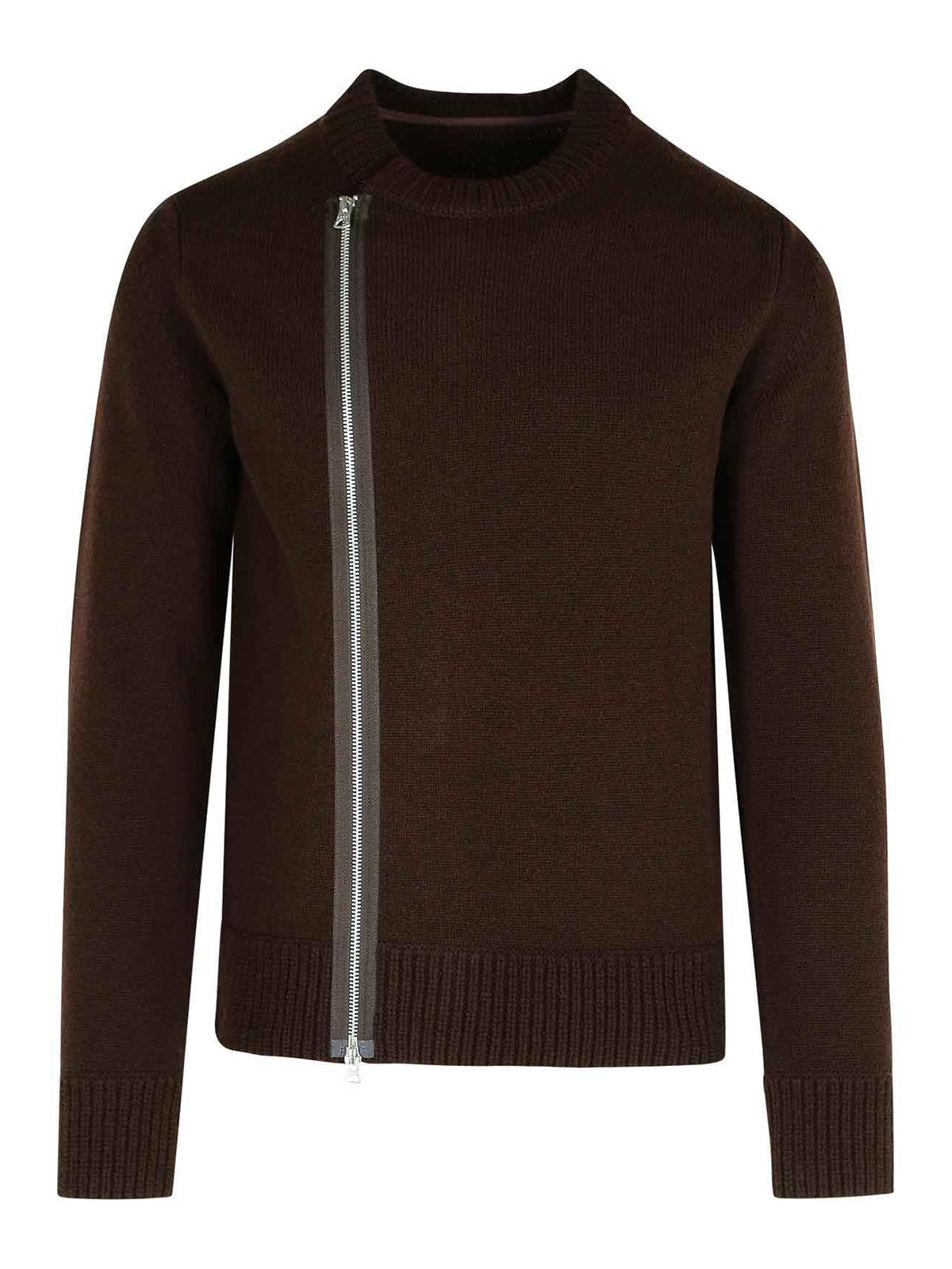 Brown Wool Sweater 2503833M601 (sacai / ニット・セーター・カーディガン ) | sacai (サカイ)