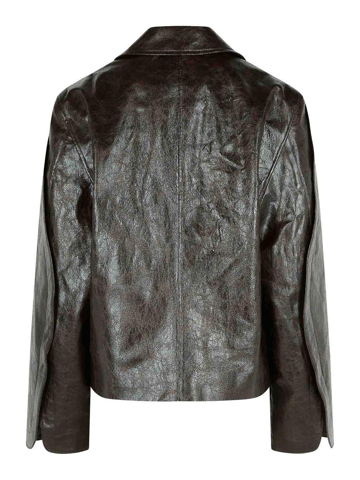 Keane Brown Polyester Jacket MFW25KEANECOACOATEDDARKTECH (Séfr / レザー&ファージャケット・コート ) | Séfr (セファ)(1)