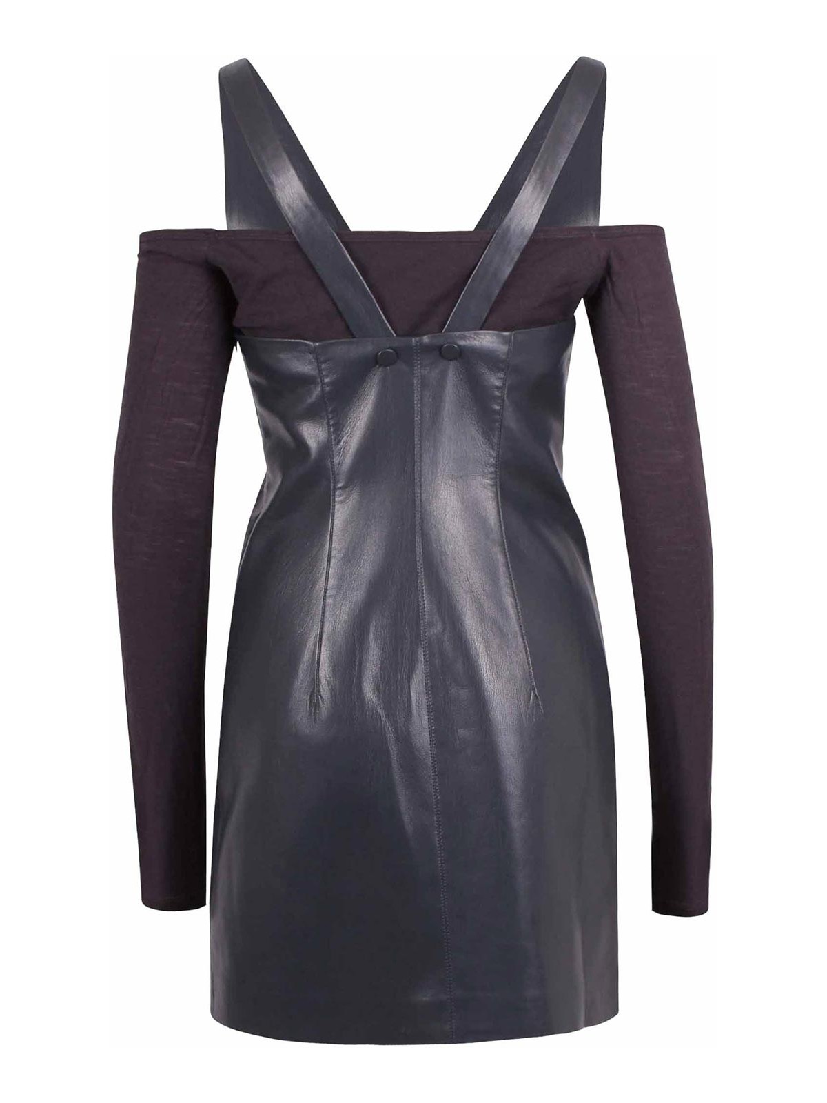 Eco -leather dress with top NW25PFDR01155STEELBLUEGREY (Nanushka / ワンピース・ドレス・オールインワン ) | Nanushka (ナヌーシュカ)(1)