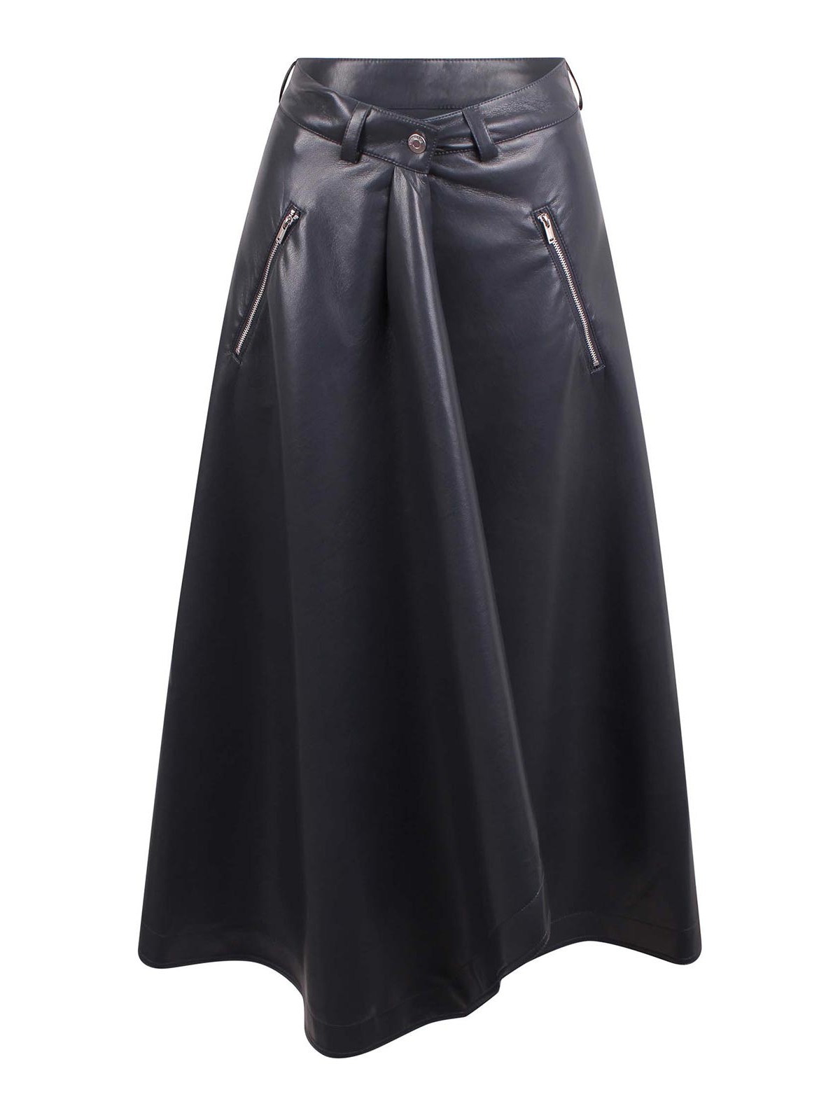 Skirt -fault closing skirt in eco -leather NW25PFSK01455STEELBLUE (Nanushka / スカート ) | Nanushka (ナヌーシュカ)