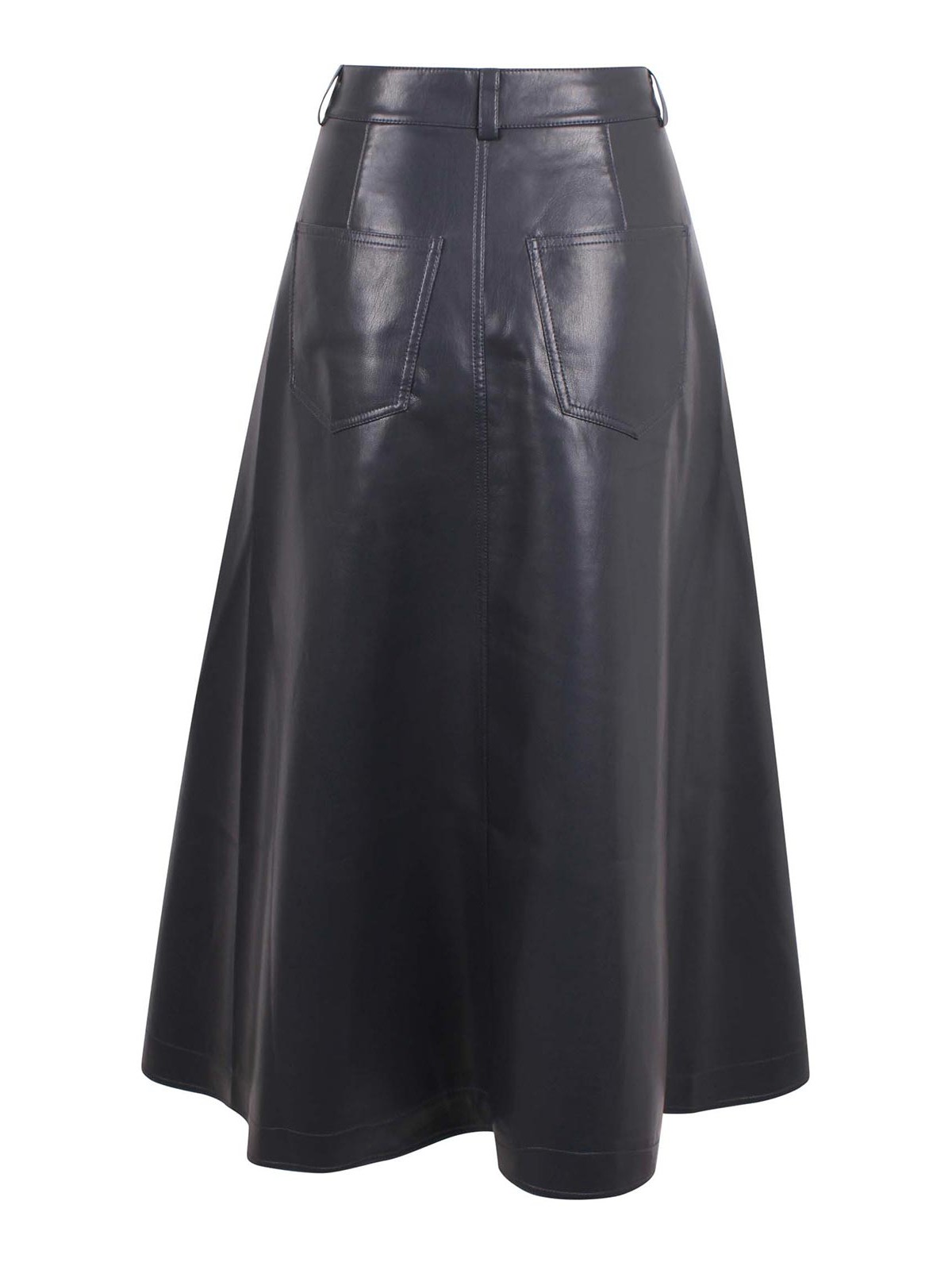 Skirt -fault closing skirt in eco -leather NW25PFSK01455STEELBLUE (Nanushka / スカート ) | Nanushka (ナヌーシュカ)(1)