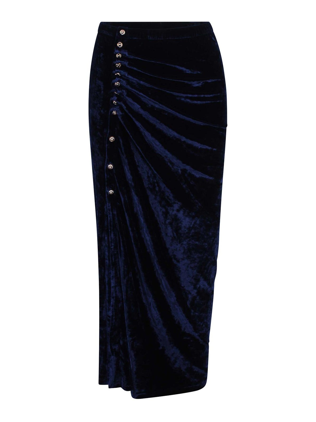 Midi skirt draped in velvet 25AJJU515VI0338P432 (Rabanne / スカート ) | Rabanne (ラバンヌ)