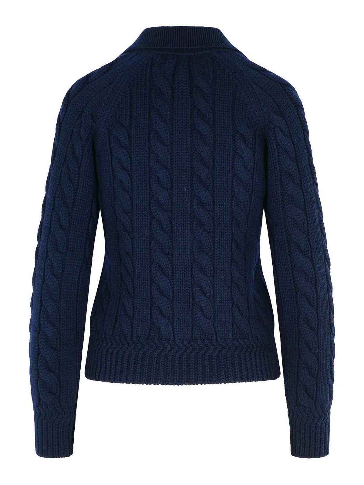 Extrafine Navy Merino Wool Sweater WKN0BGWO046U591 (BALLY / ニット・セーター・カーディガン ) | BALLY (バリー)(1)