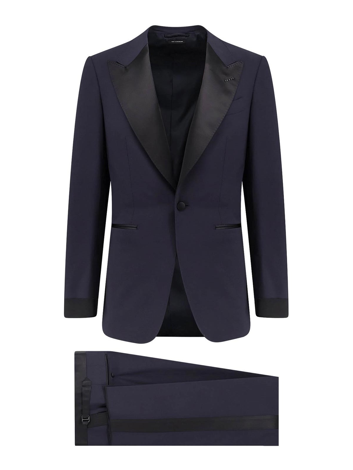 Wool tuxedo with contrasting profiles 2ESPT1WES01UCA (TOM FORD / スーツ ) | TOM FORD (トムフォード)