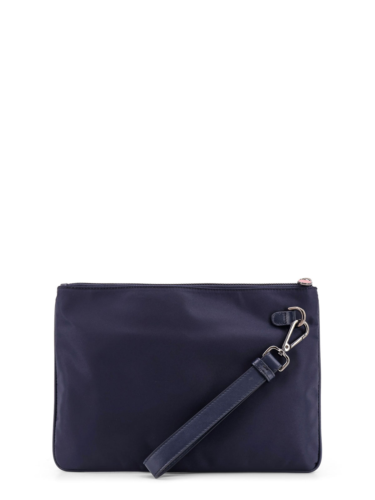 Nylon clutch bag with metal lettering logo UBA0059N0127002BLU (Kiton / クラッチバッグ・ポーチ ) | Kiton (キートン)(1)