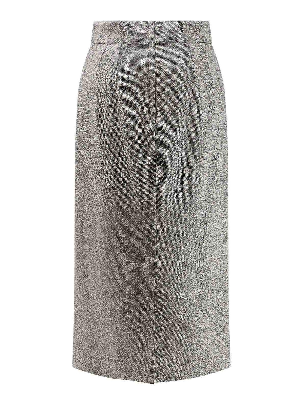 Midi Pencil Skirt In Virgin Wool F4CS8TFMBARS8030 (Dolce & Gabbana / スカート ) | Dolce & Gabbana (ドルチェガッバーナ)(1)